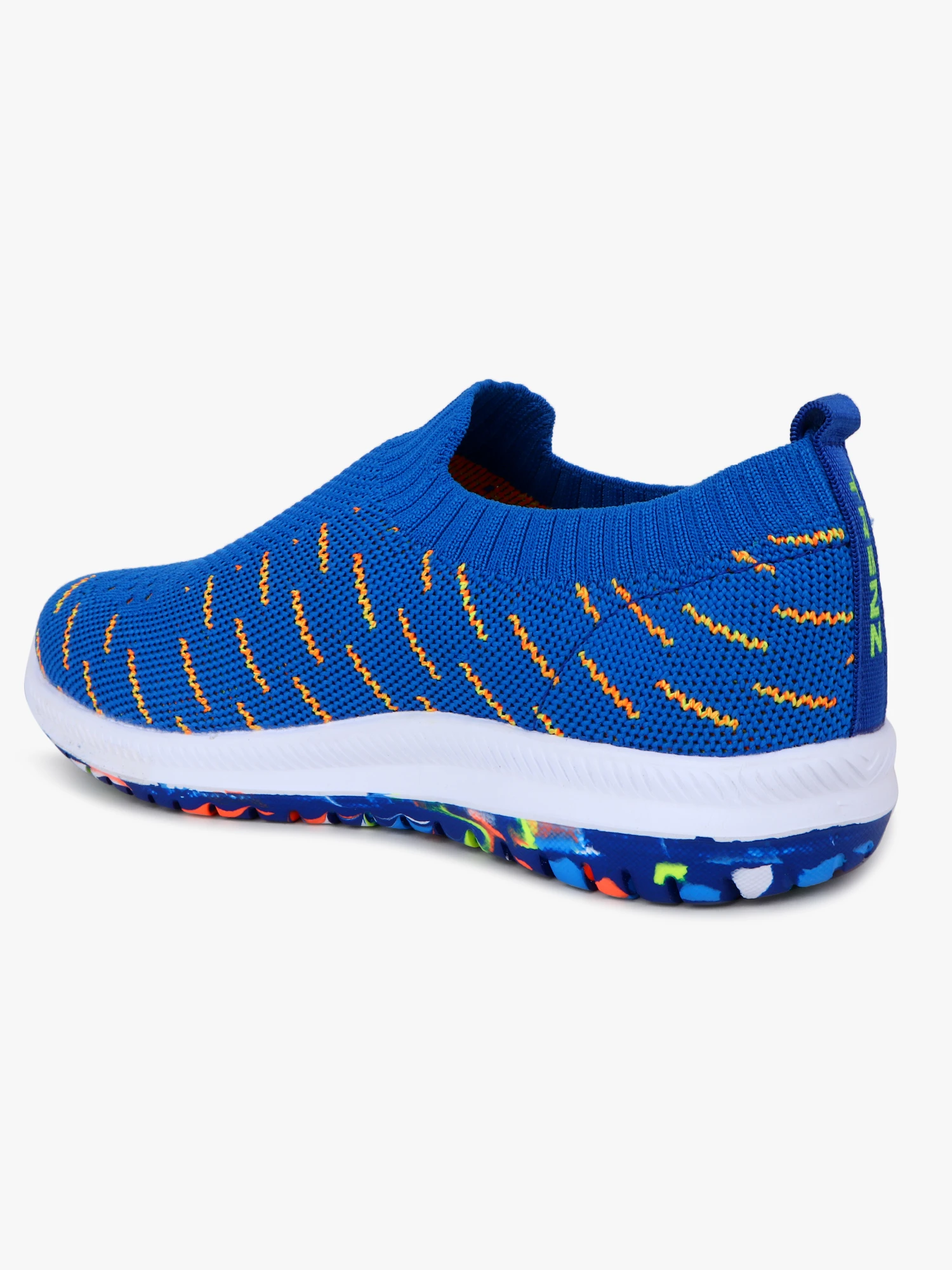 Kids royal blue/Multi slip-on shoes Boys & Girls by Shiv Naresh