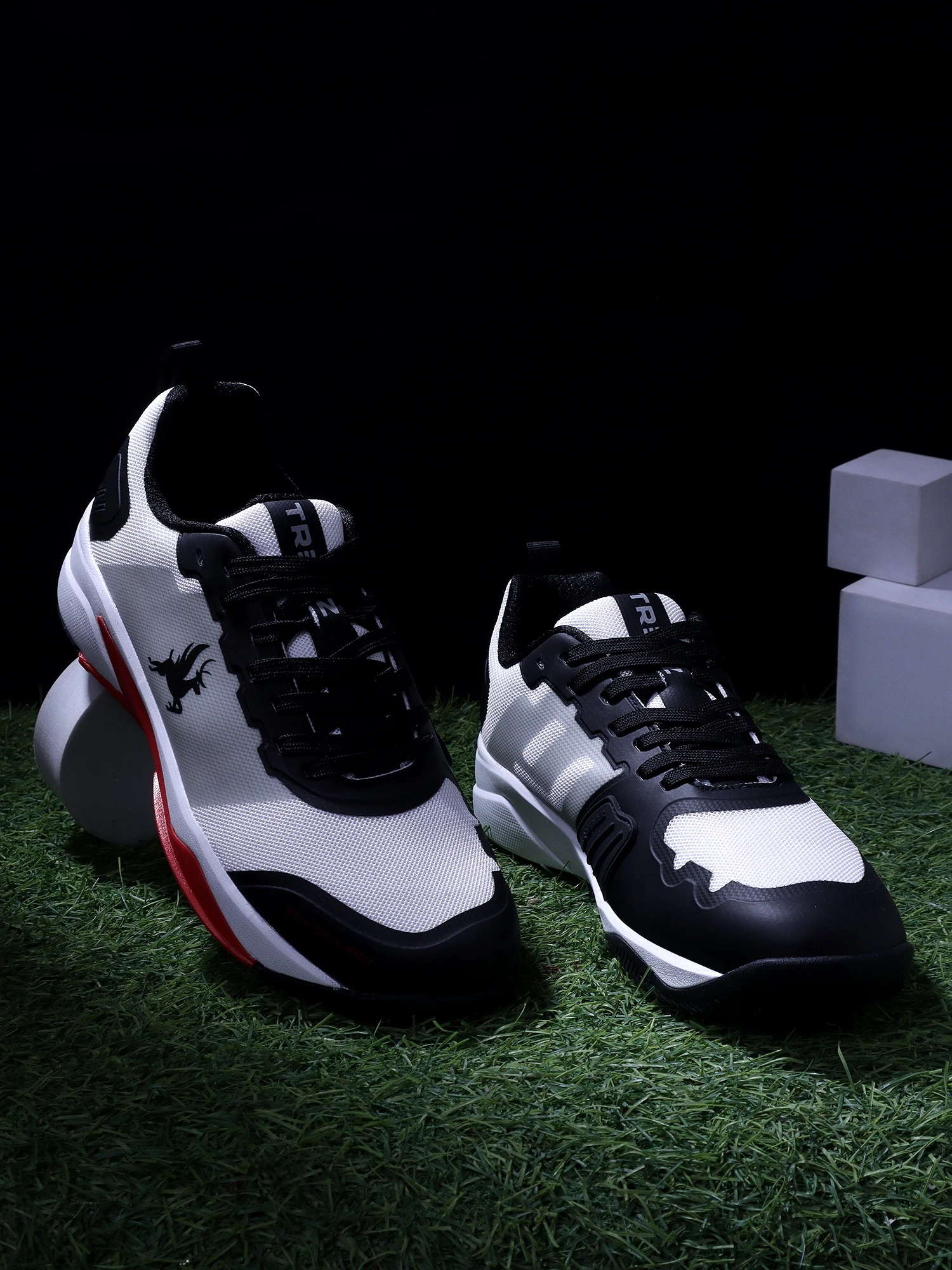 White black men’s tennis and badminton shoes