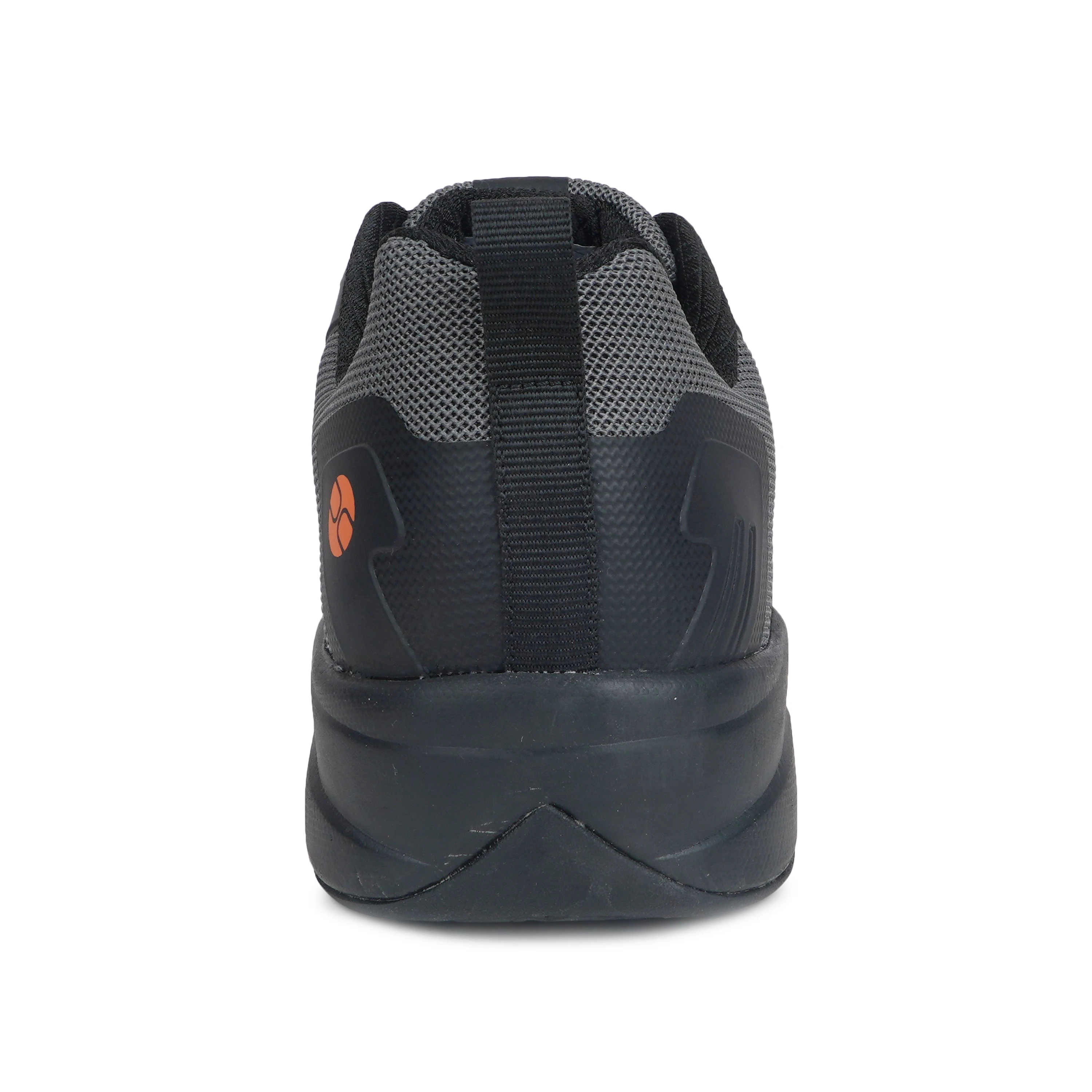 Black orange tennis badminton shoes for men