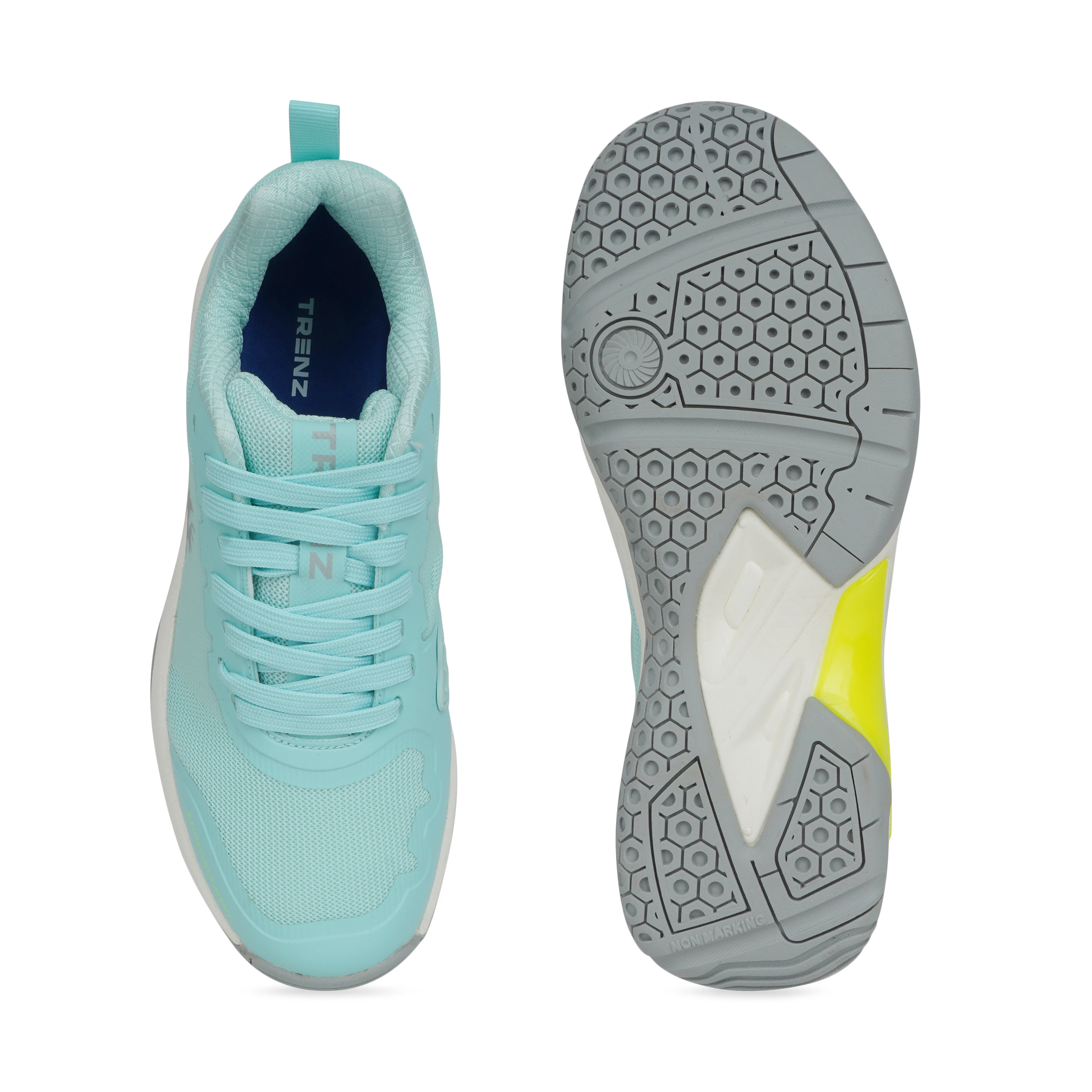 Buy Trenz Sea Green Badminton and Tennis Shoes for women
