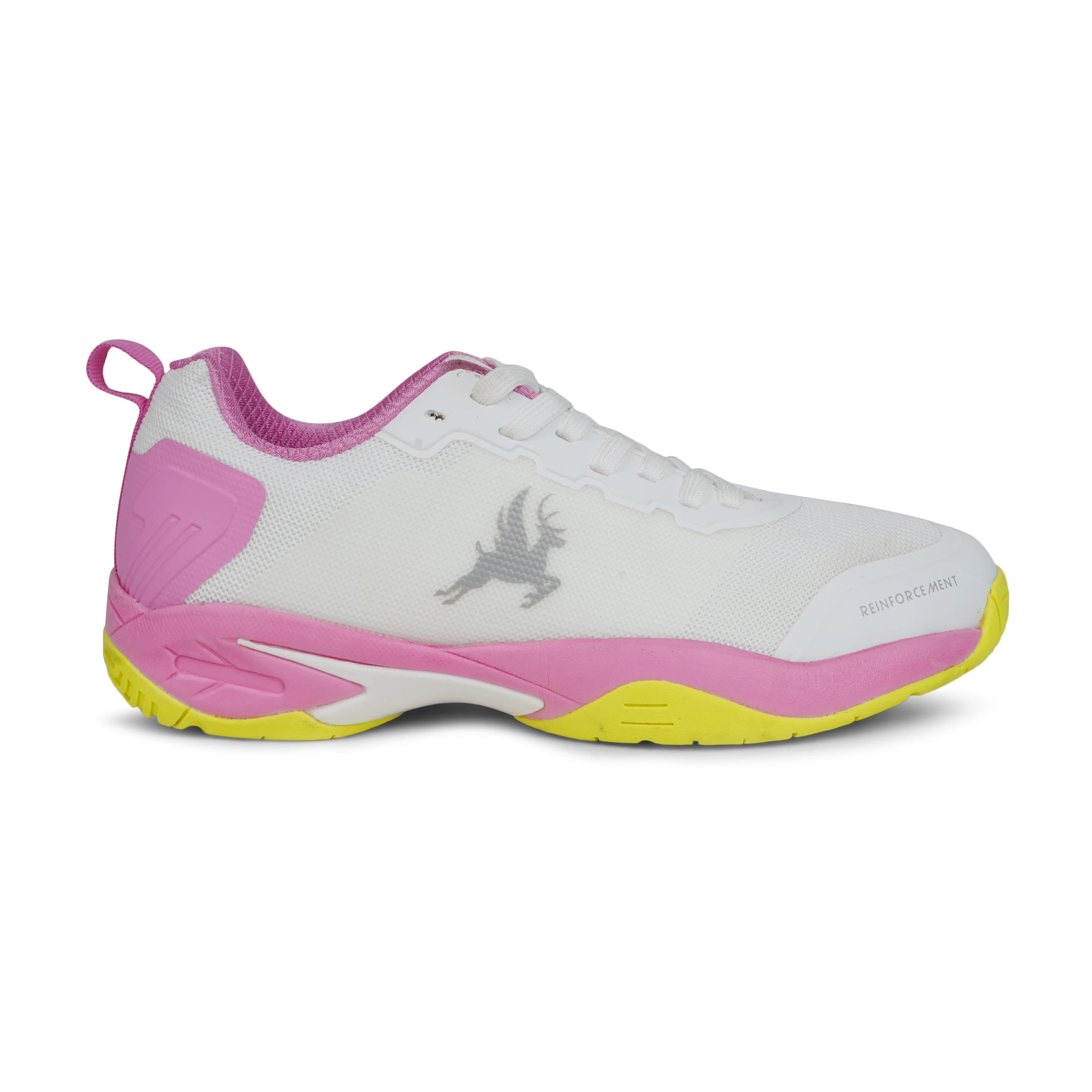 Buy Trenz White and Pink Badminton and Tennis Shoes for women
