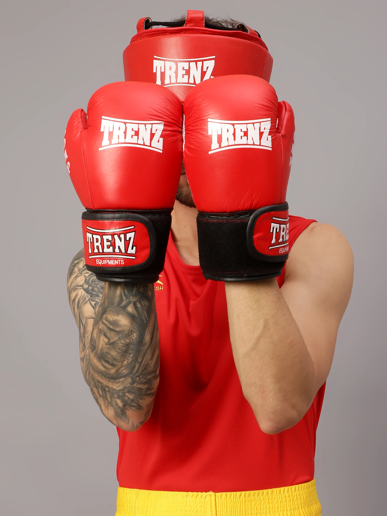 Shiv Naresh Boxing Gloves Practice Red for Men