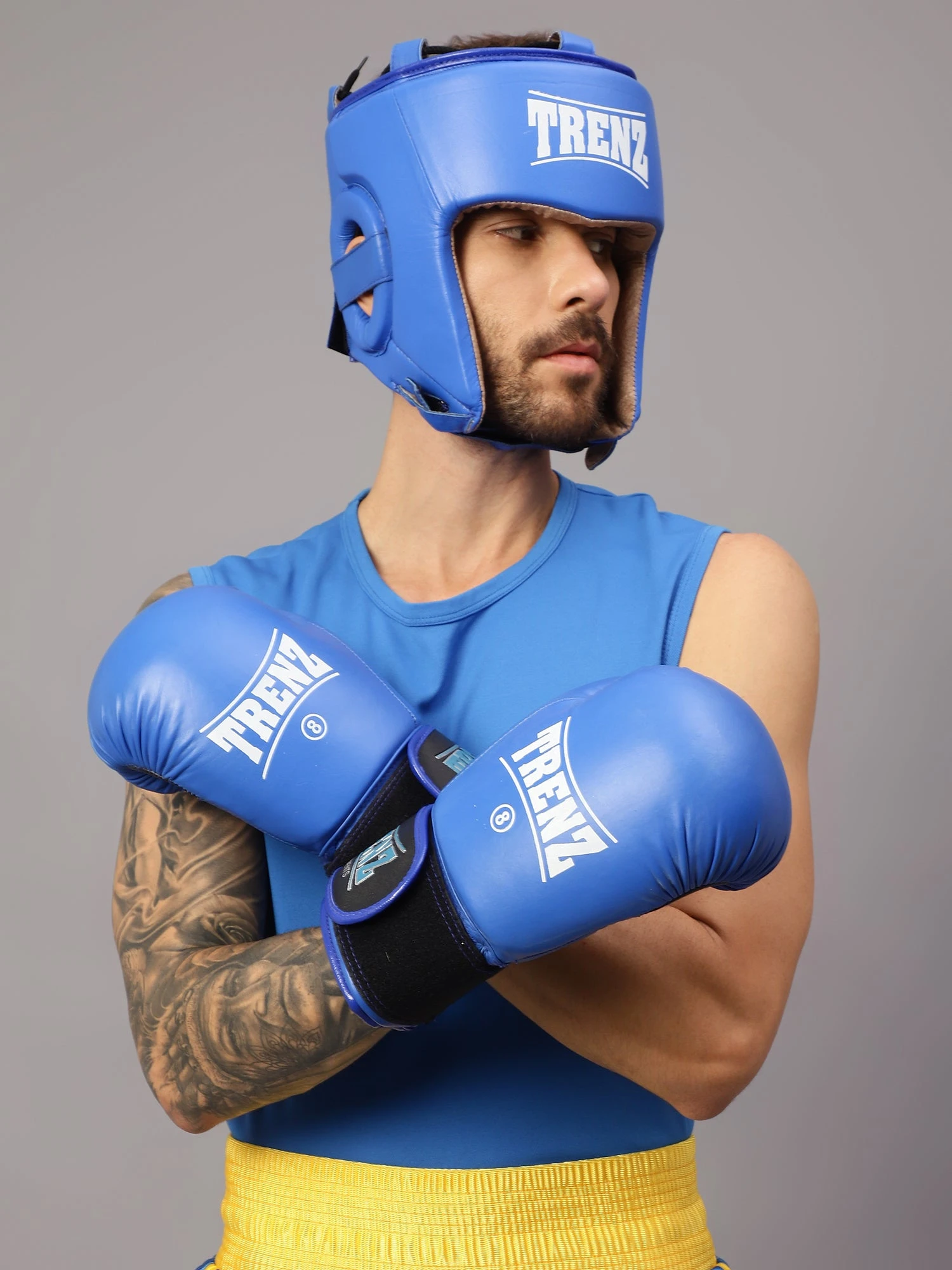 Shiv Naresh Boxing Gloves Practice Blue for Men