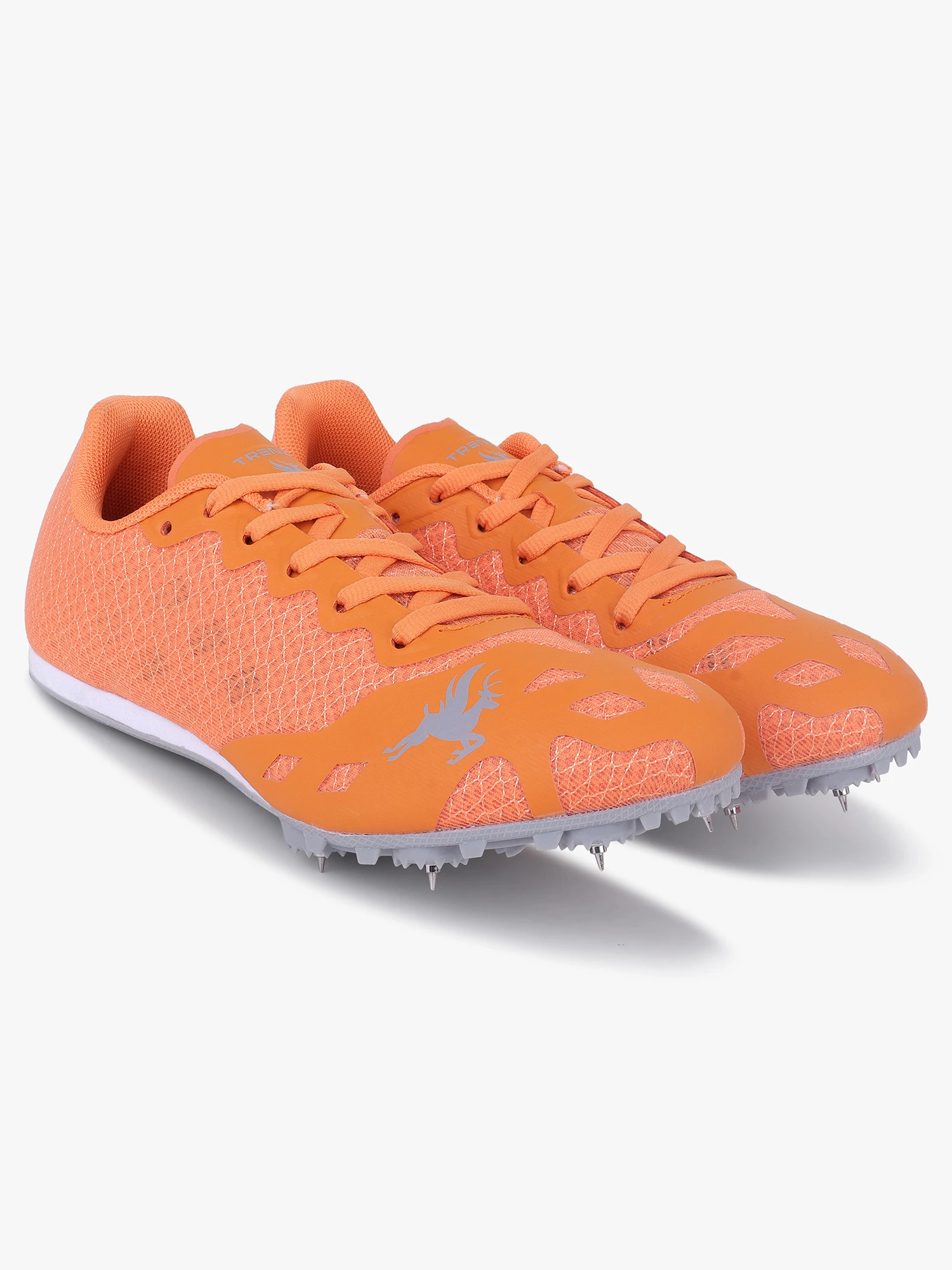 Trenz orange women’s running spikes Shivnaresh