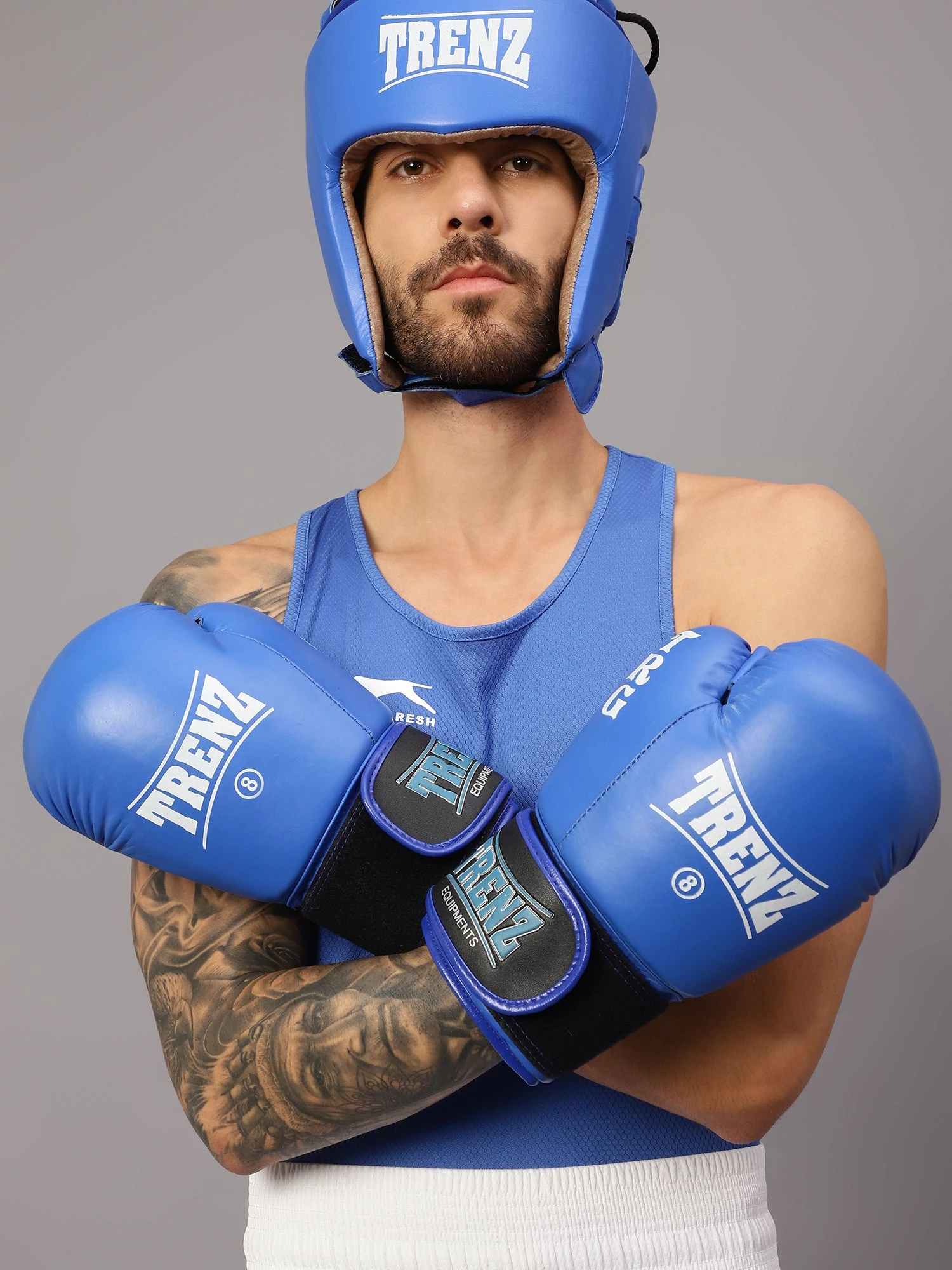 Shiv Naresh Men's Blue Boxing Gloves for Beginners