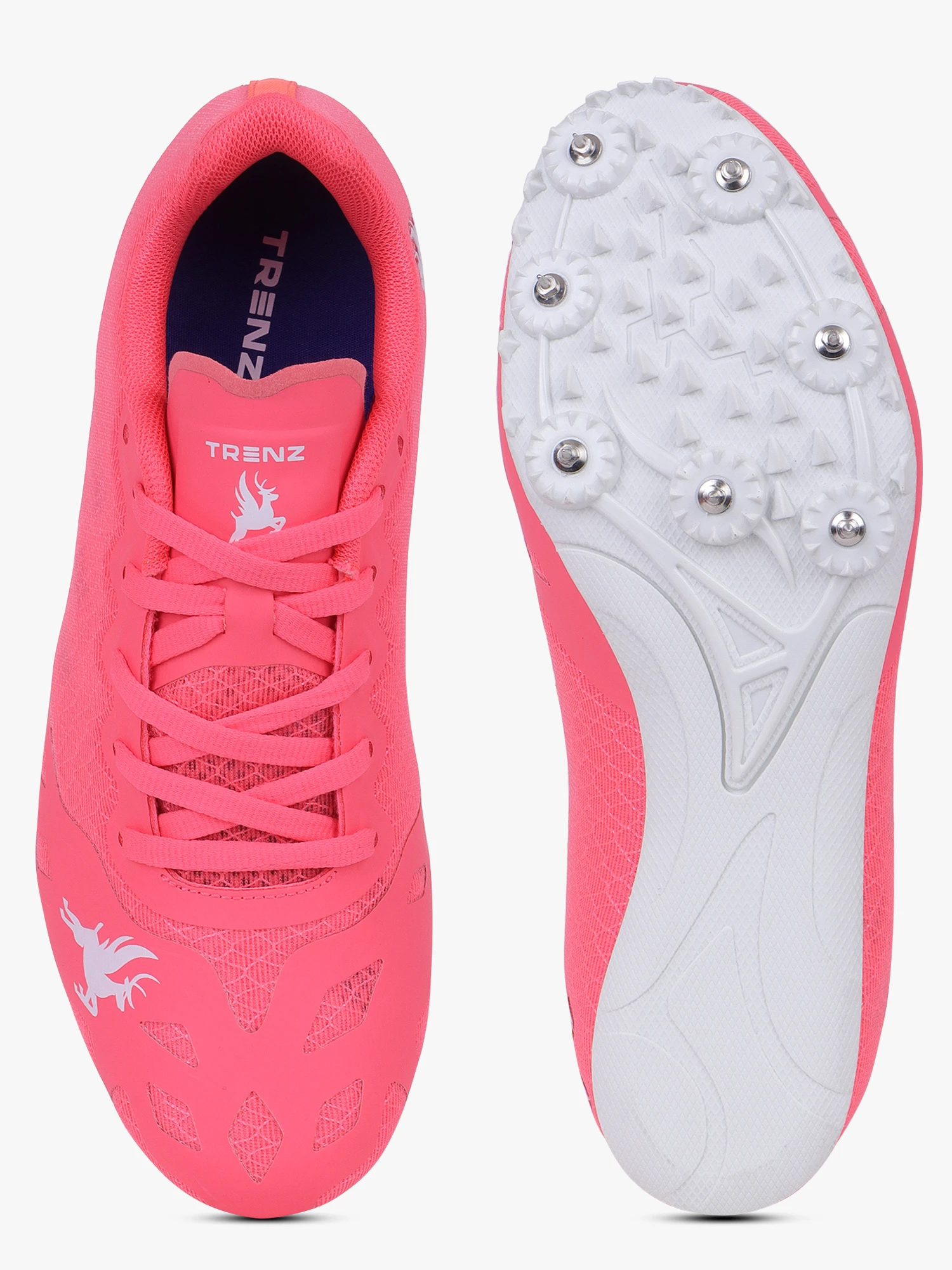 Trenz Women's Hot Pink Running Spikes Shivnaresh