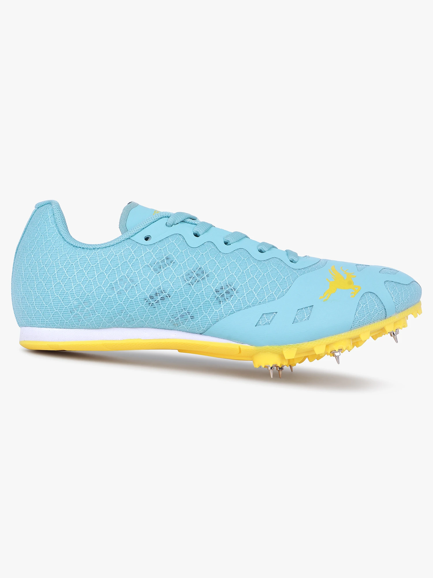Trenz Women's Aqua Blue Running Spikes Shivnaresh