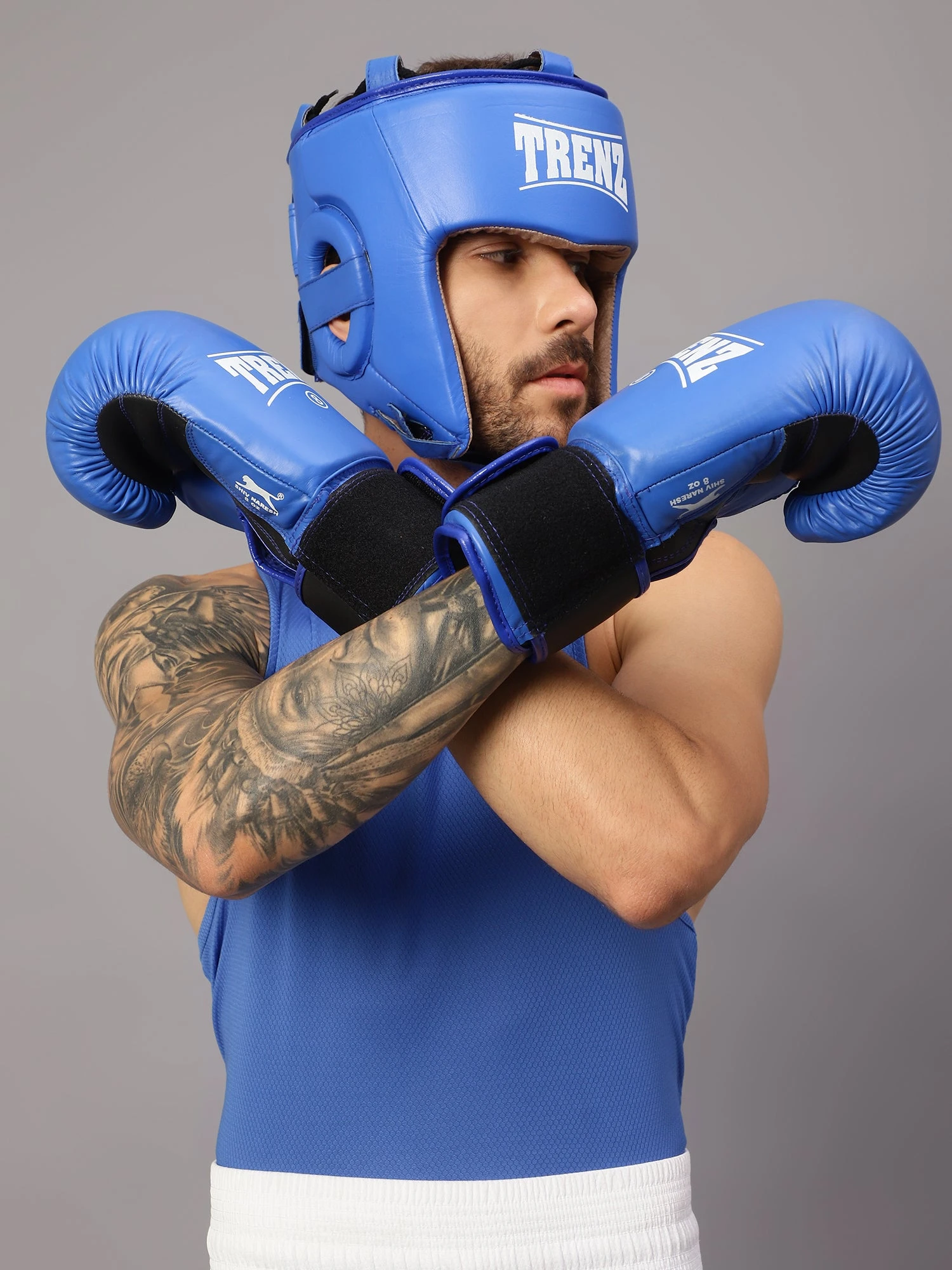 Shiv Naresh Training Boxing Gloves Blue for Men