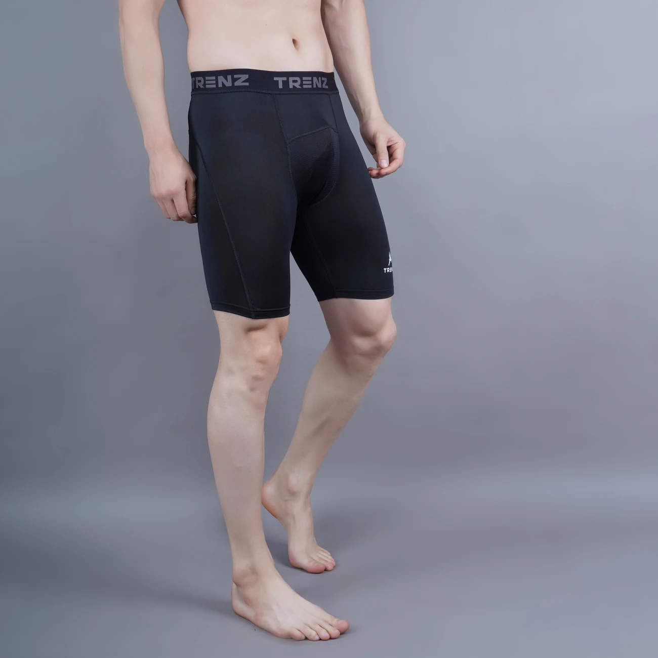 Black Compression Shorts for men by Shiv Naresh
