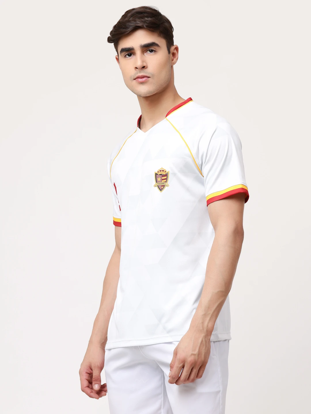 Spain Hala Champ  off-white football jersey for men by Shiv Naresh
