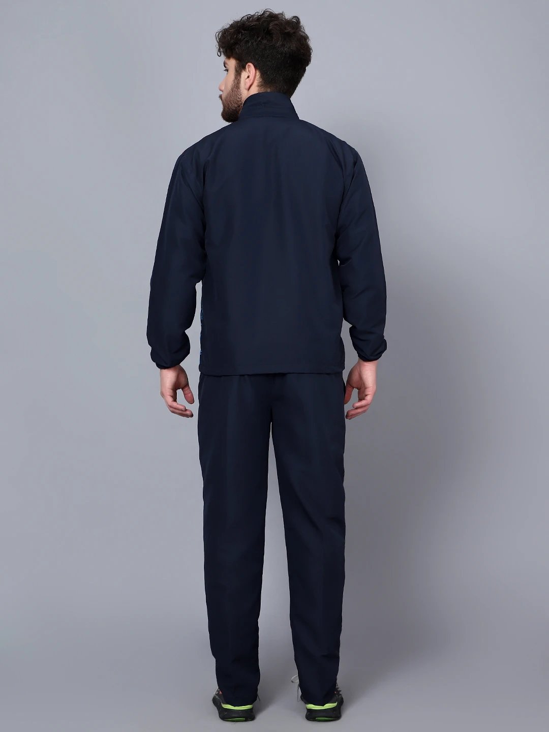 " Shiv Naresh Fit Brust Sublimated Navy Blue Track Suit for men  "