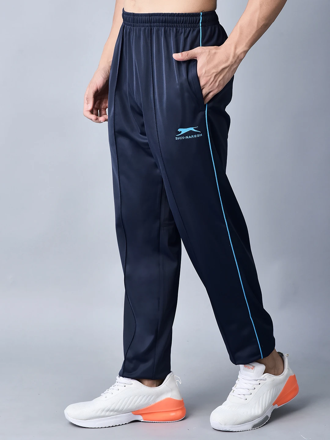 Men's Smart Pant 2.0 in Navy with Cyan Blue