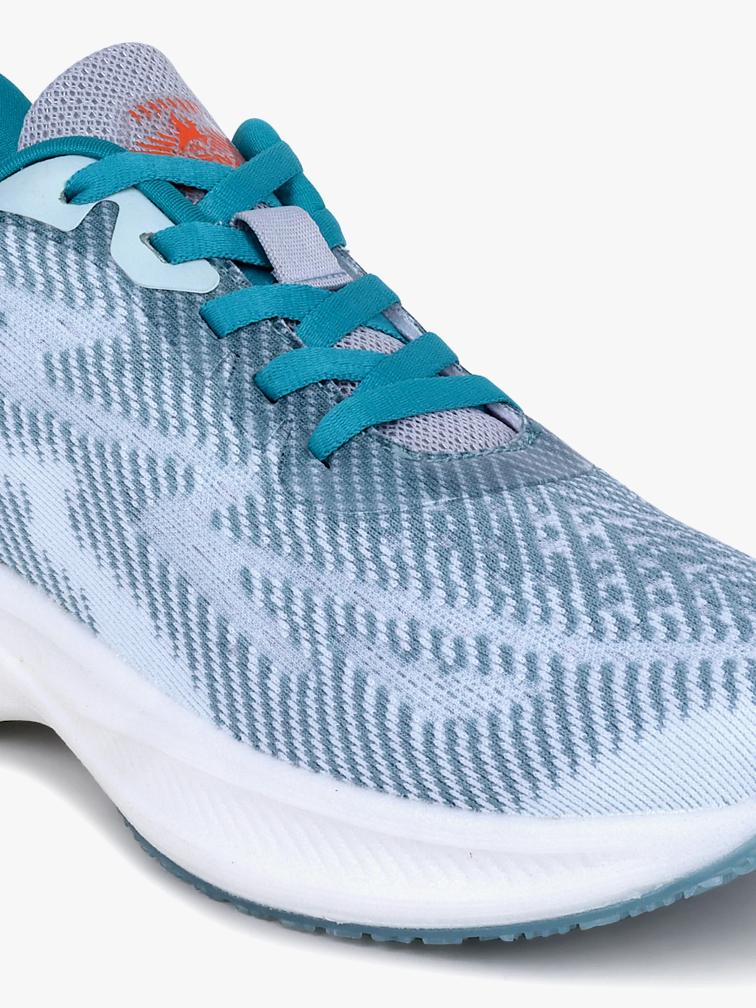 Trenz Men's White Teal Blue Running Sport's Shoes