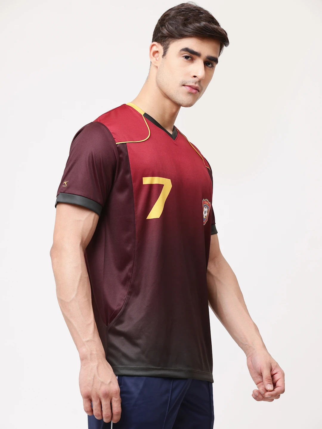 Portugal red black football jersey men by Shiv Naresh