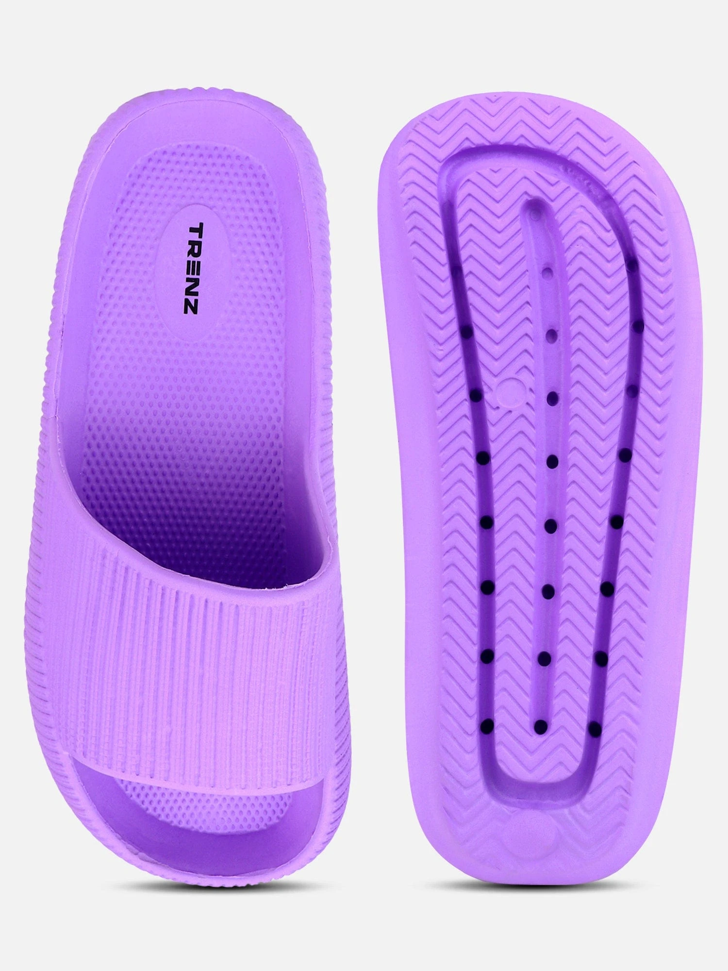 Light Purple Slip-On Slippers for women – Shiv Naresh Footwear