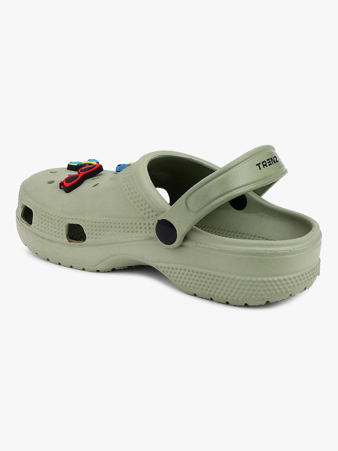 Kids Slip-On Clogs Seige Green by Shiv Naresh