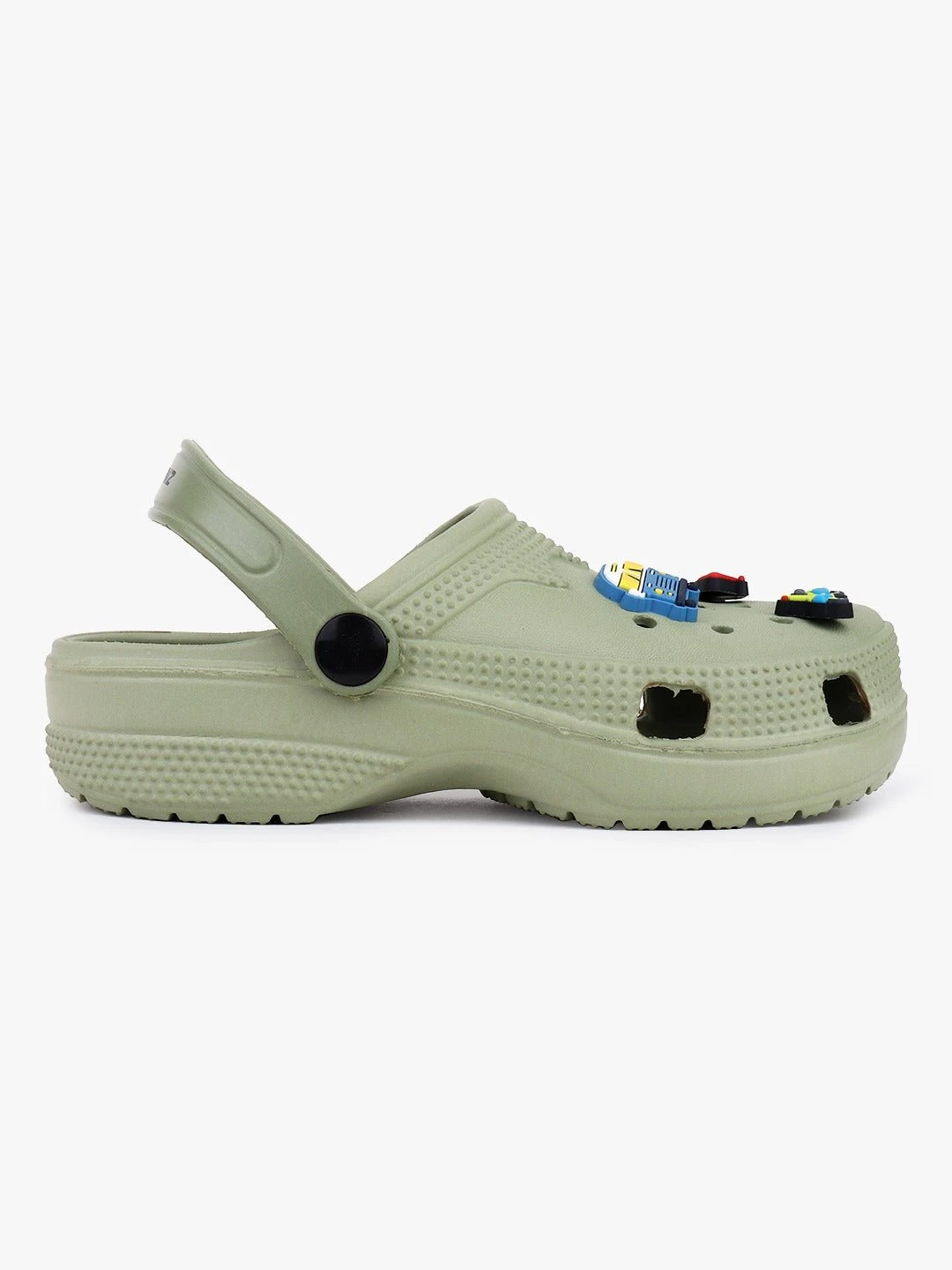 Kids Slip-On Clogs Seige Green by Shiv Naresh