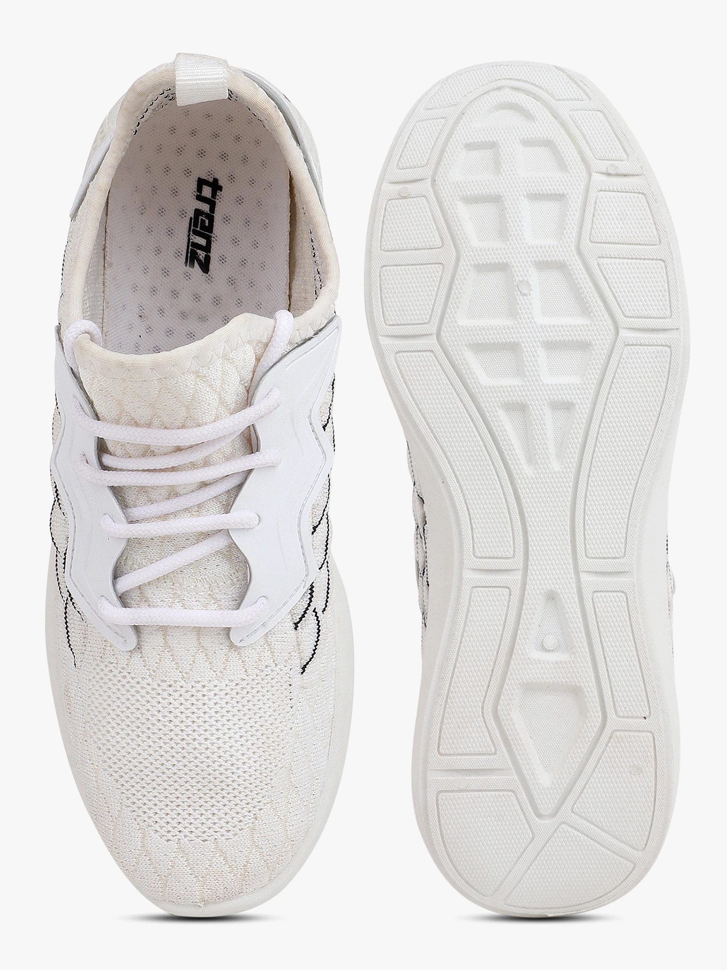 White Running Shoes for Men by Shiv Naresh