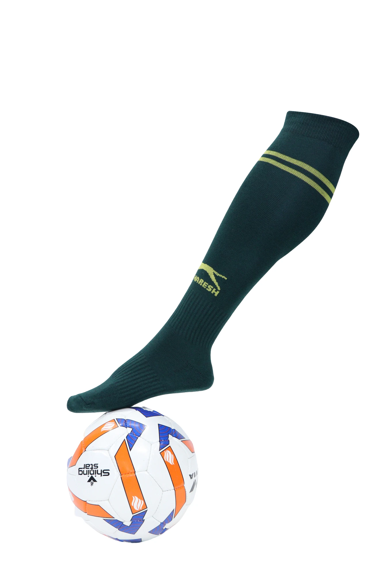 Shiv Naresh Bog Green football stockings for men