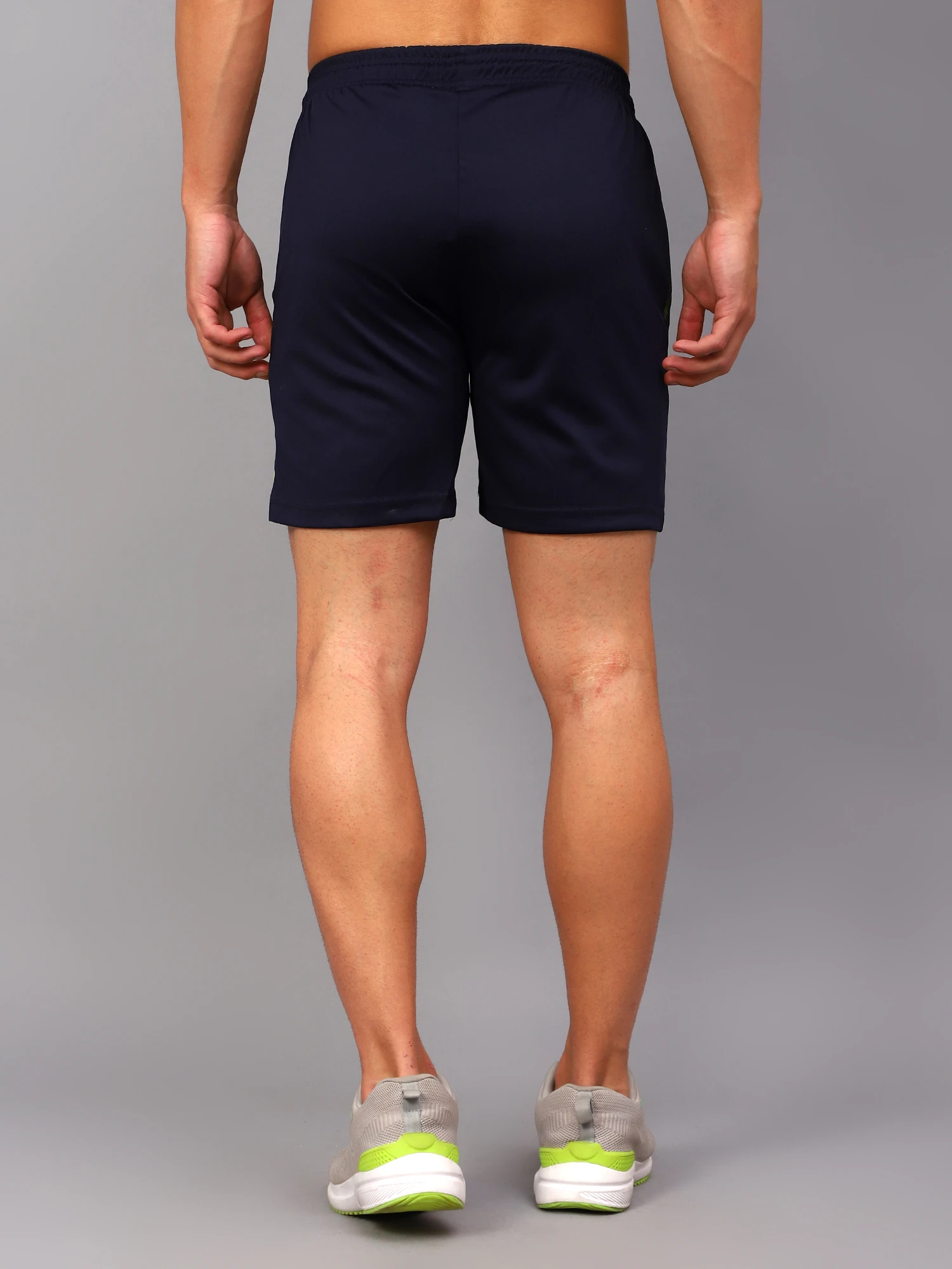 Navy Blue Sports Shorts for Men by Shiv Naresh