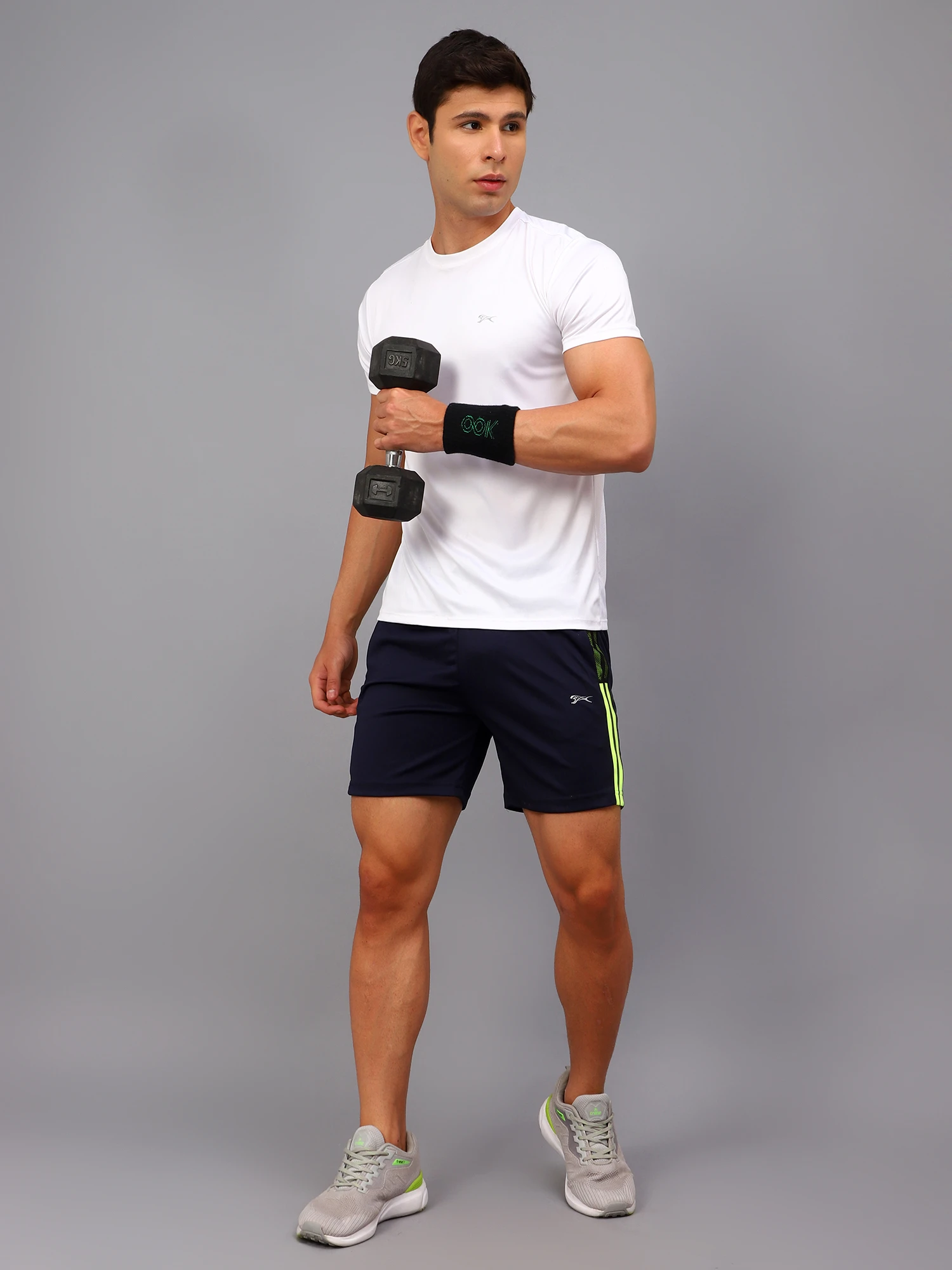 Navy Blue Sports Shorts for Men by Shiv Naresh