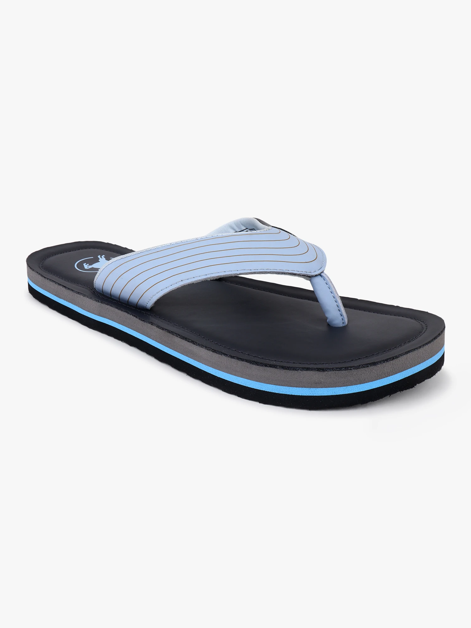 Shivnaresh Black and red slip-on slippers for men
