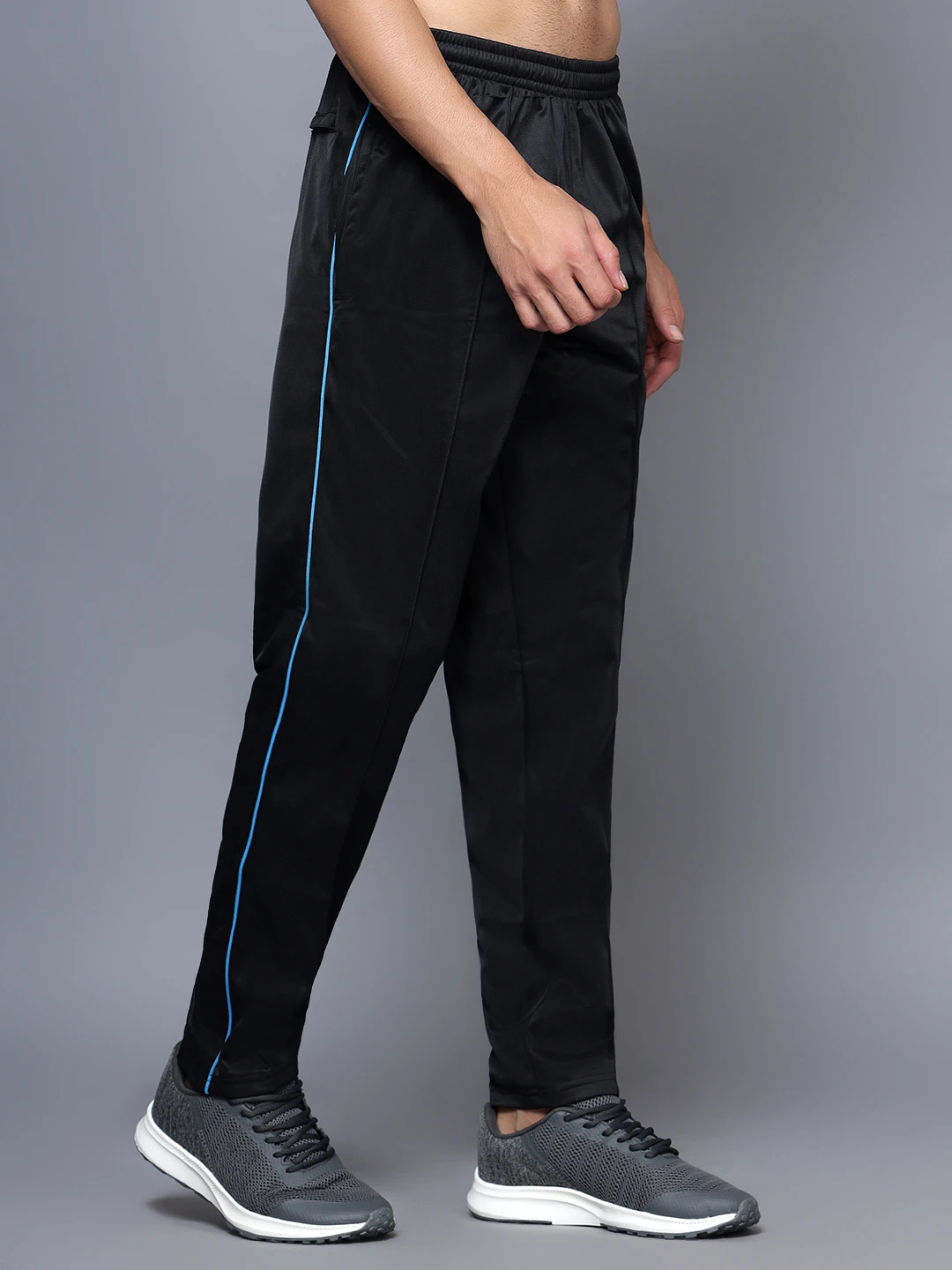Black Cyan Smart Track Pant for men Shiv Naresh
