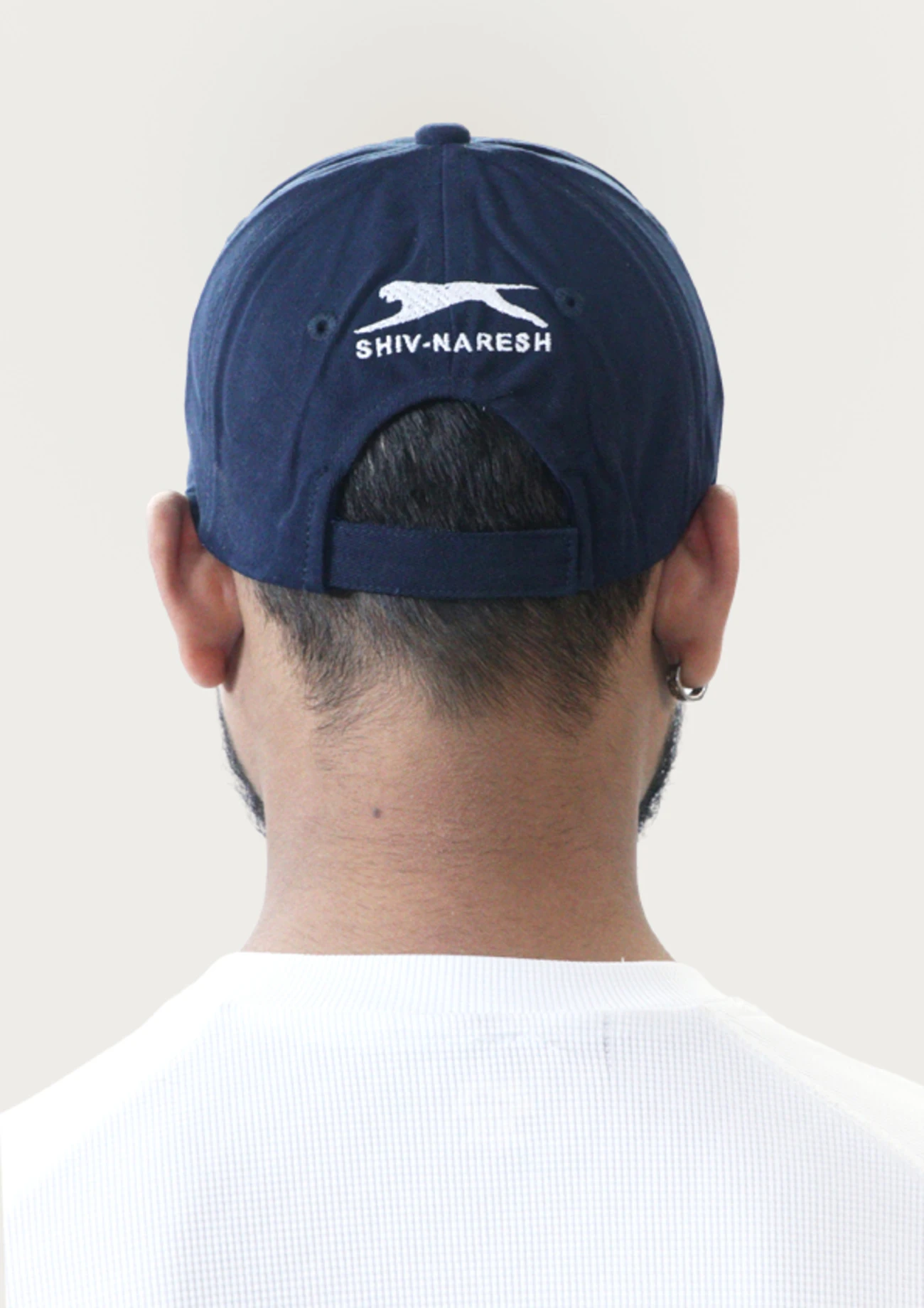 Navy Blue & WhiteCricket Sports Cap for Men