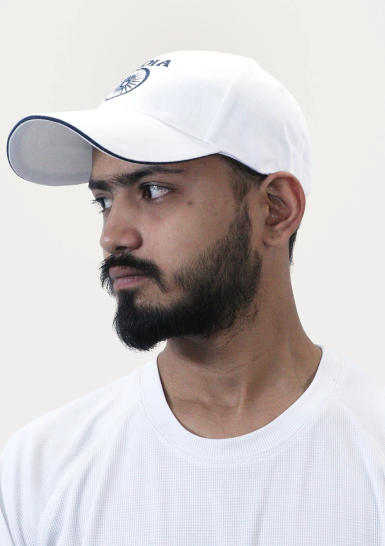 White Cricket Sports Cap for Men