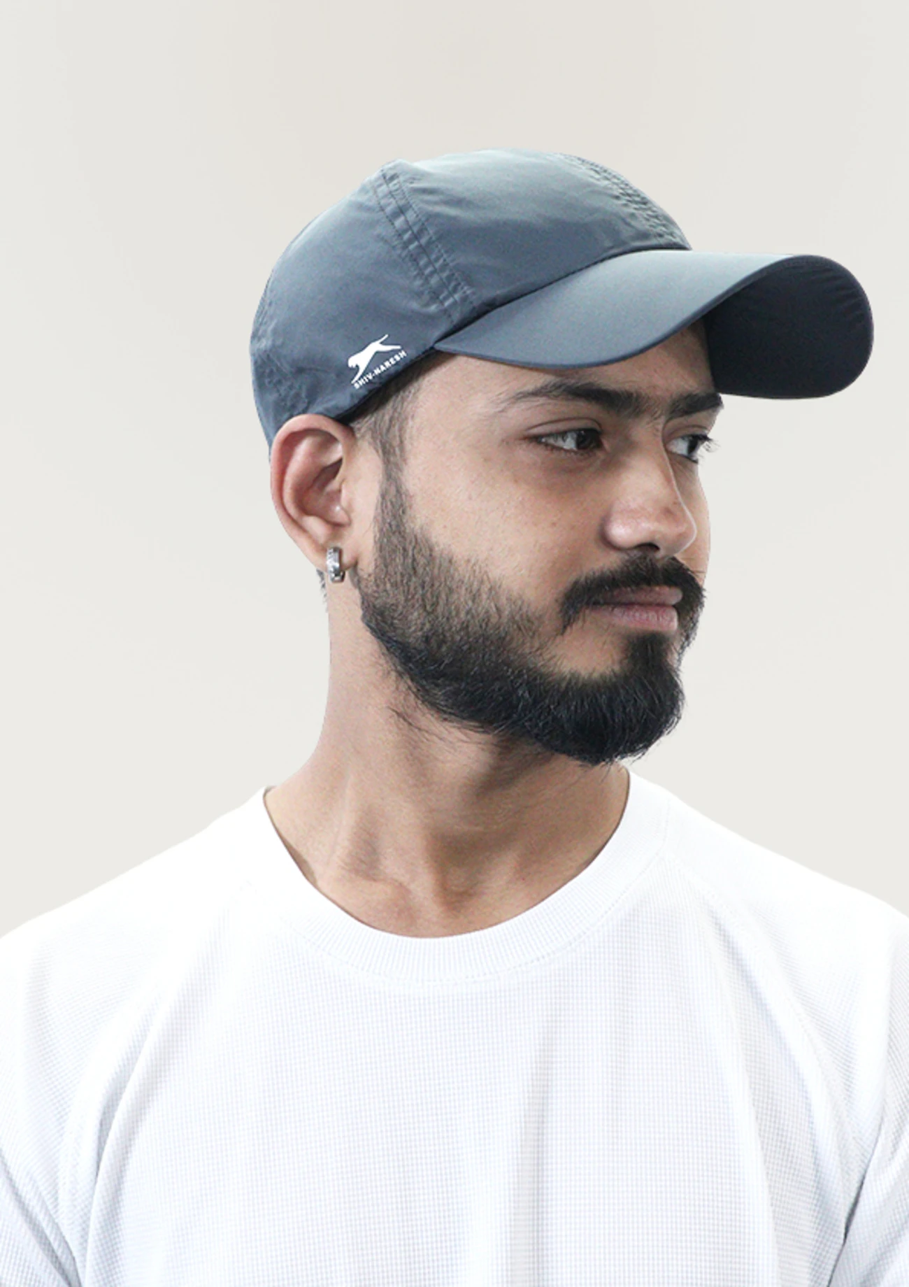 Dark Grey Cricket Sports Cap for Men