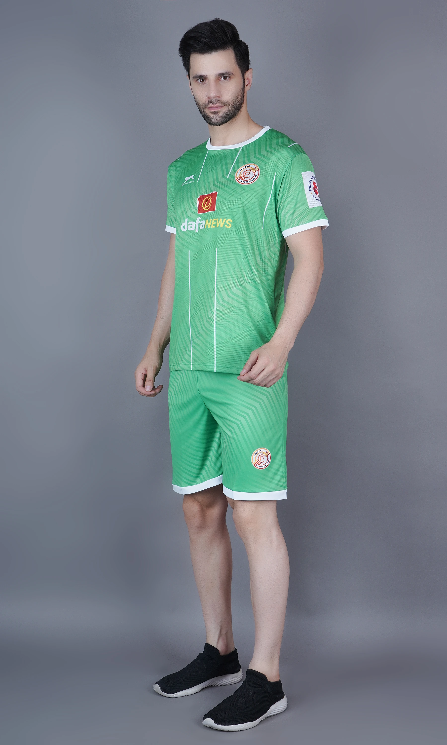 Shiv Naresh Punjab Football Club kit in Green