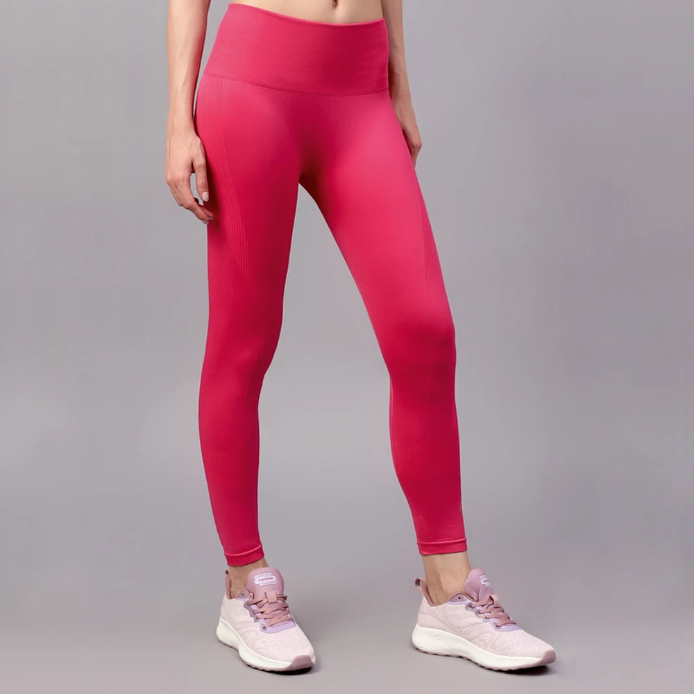 Women’s Fuchsia Pink Power Stretch Leggings for Gym