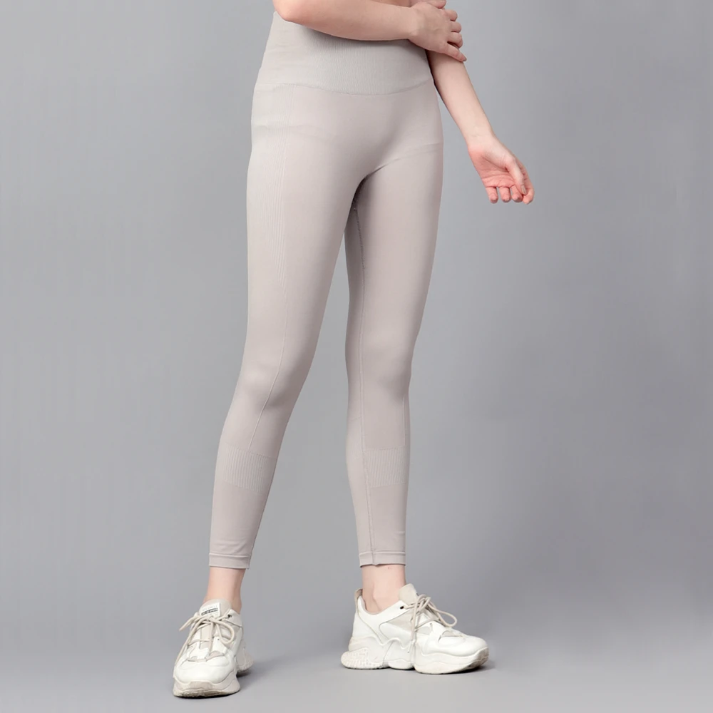 Women’s Grey Power Stretch Leggings for Gym
