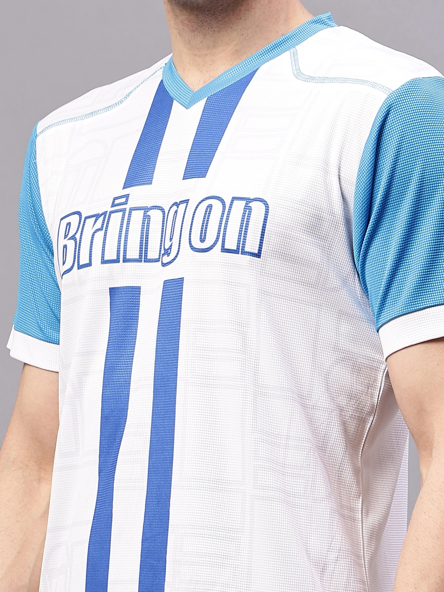 White Royal Blue Game Day Elite Football kit for men