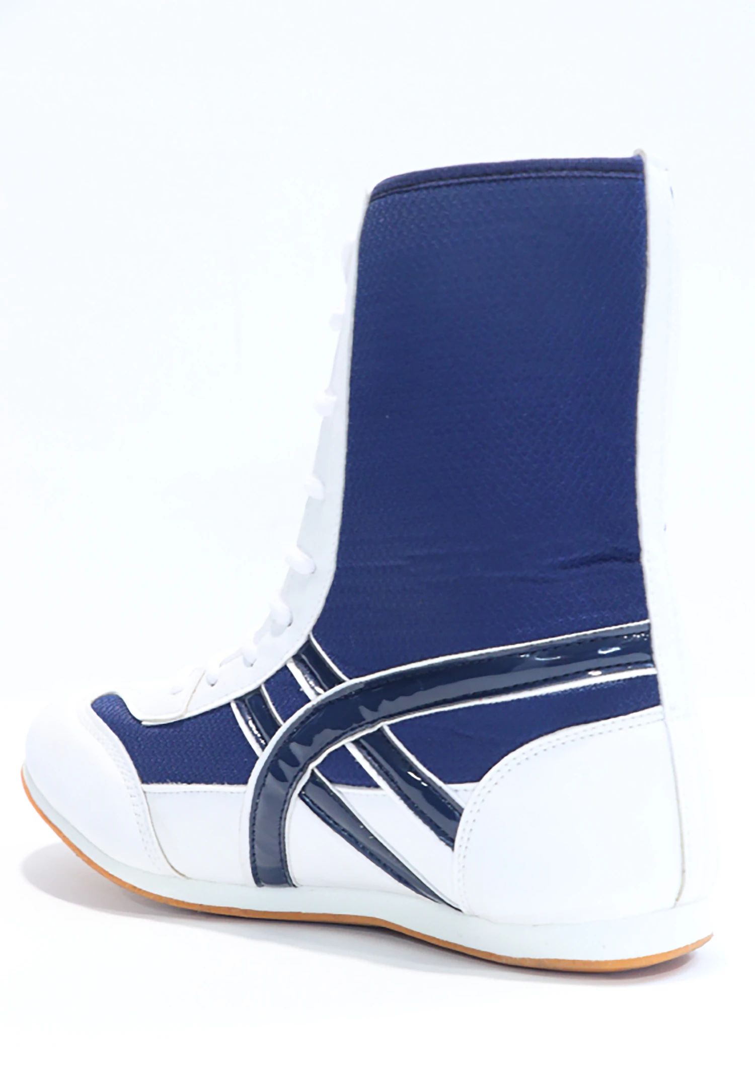 Blue and white boxing shoes for men