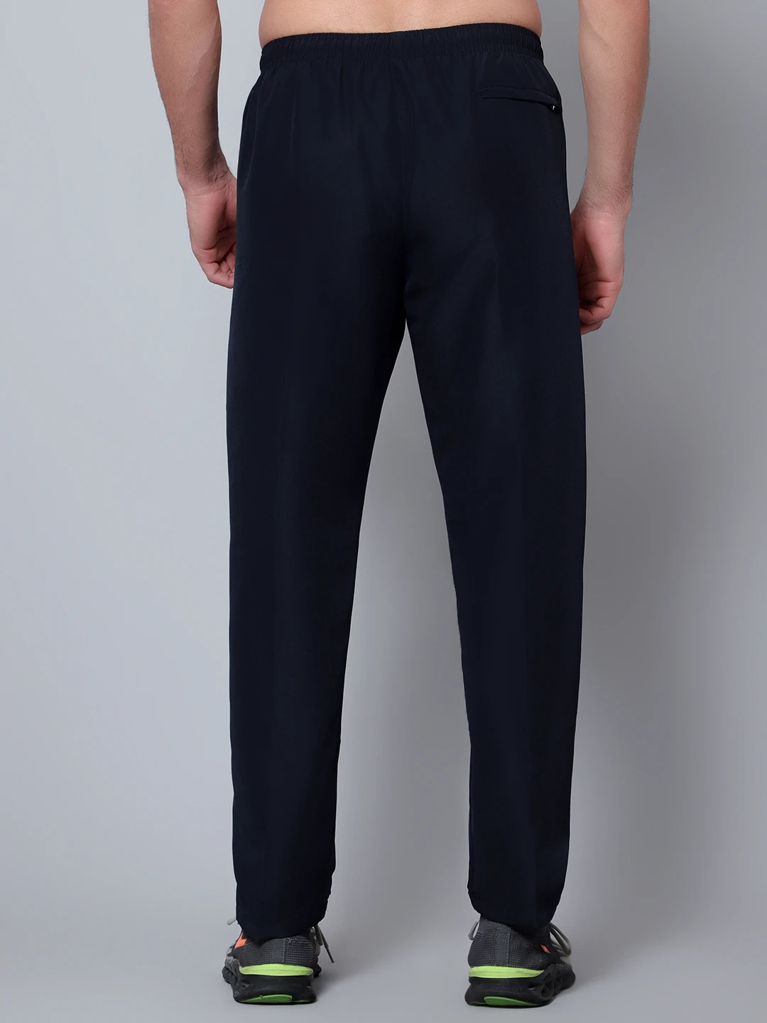 Navy Blue Red Active Trackpant for Men Shiv Naresh