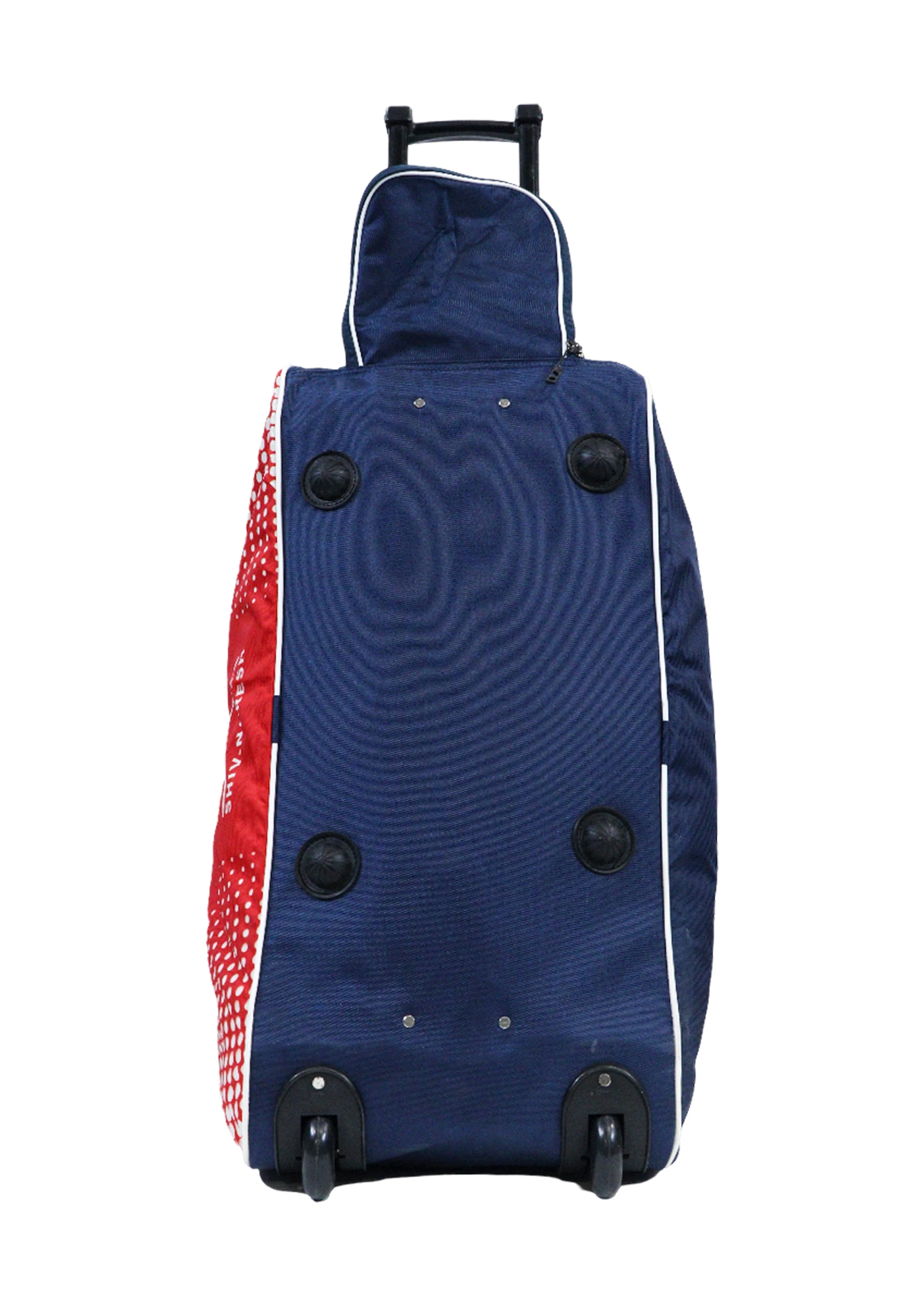 Shiv Naresh Navy Blue Red Sublimation Travel Trolley Bag