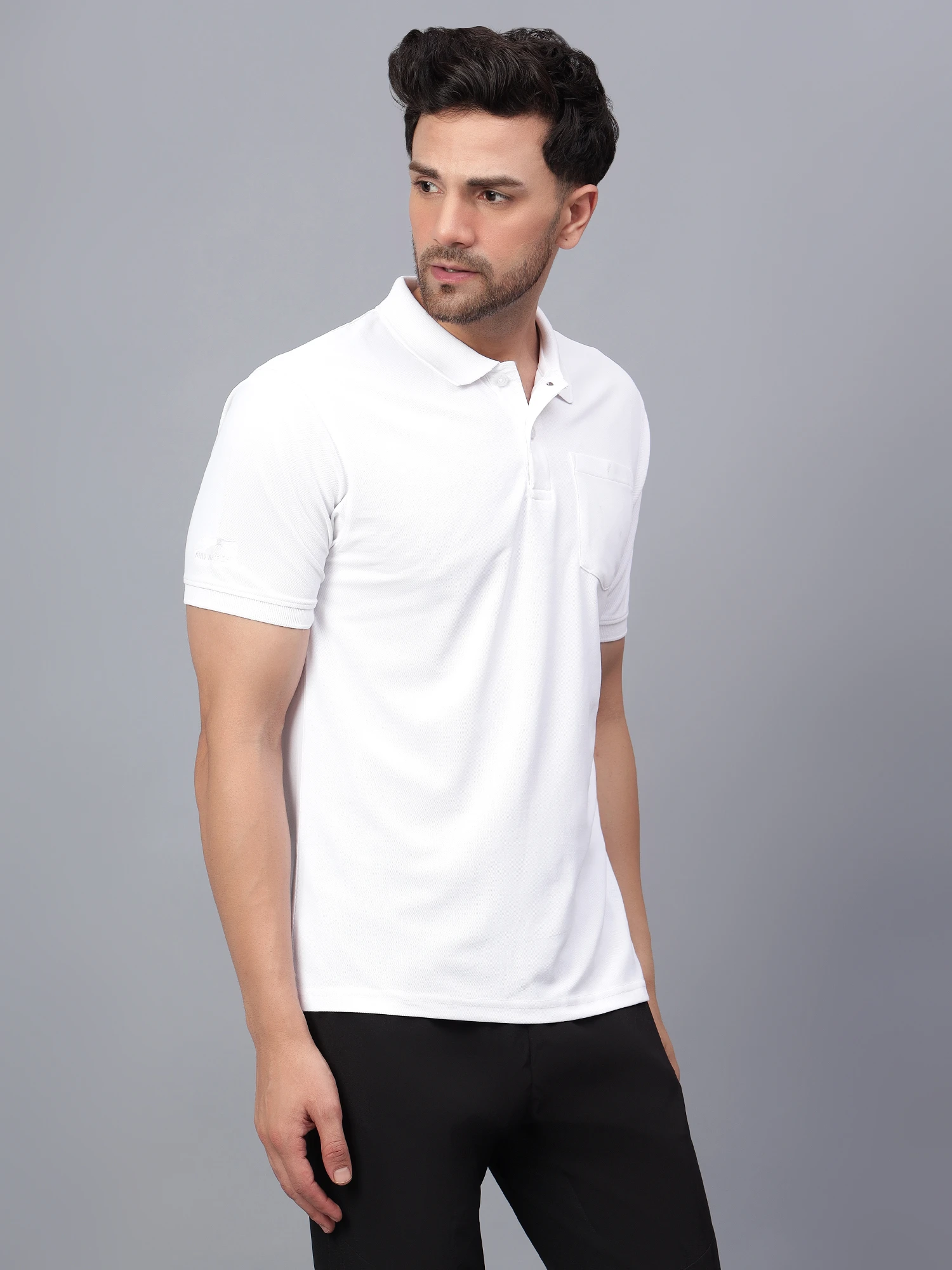 Shiv Naresh White Sports T-shirt for men