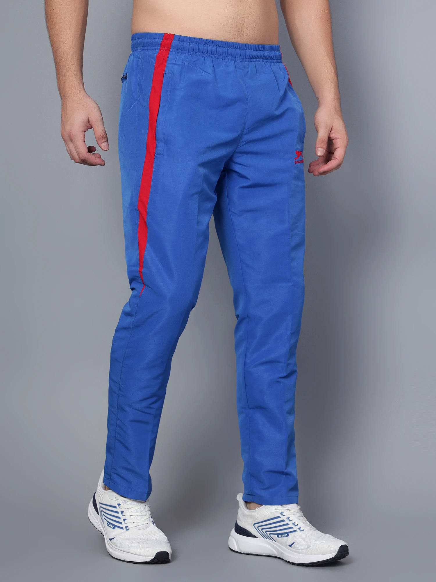 Shiv Naresh Men's Royal Blue/Red Active Trackpant