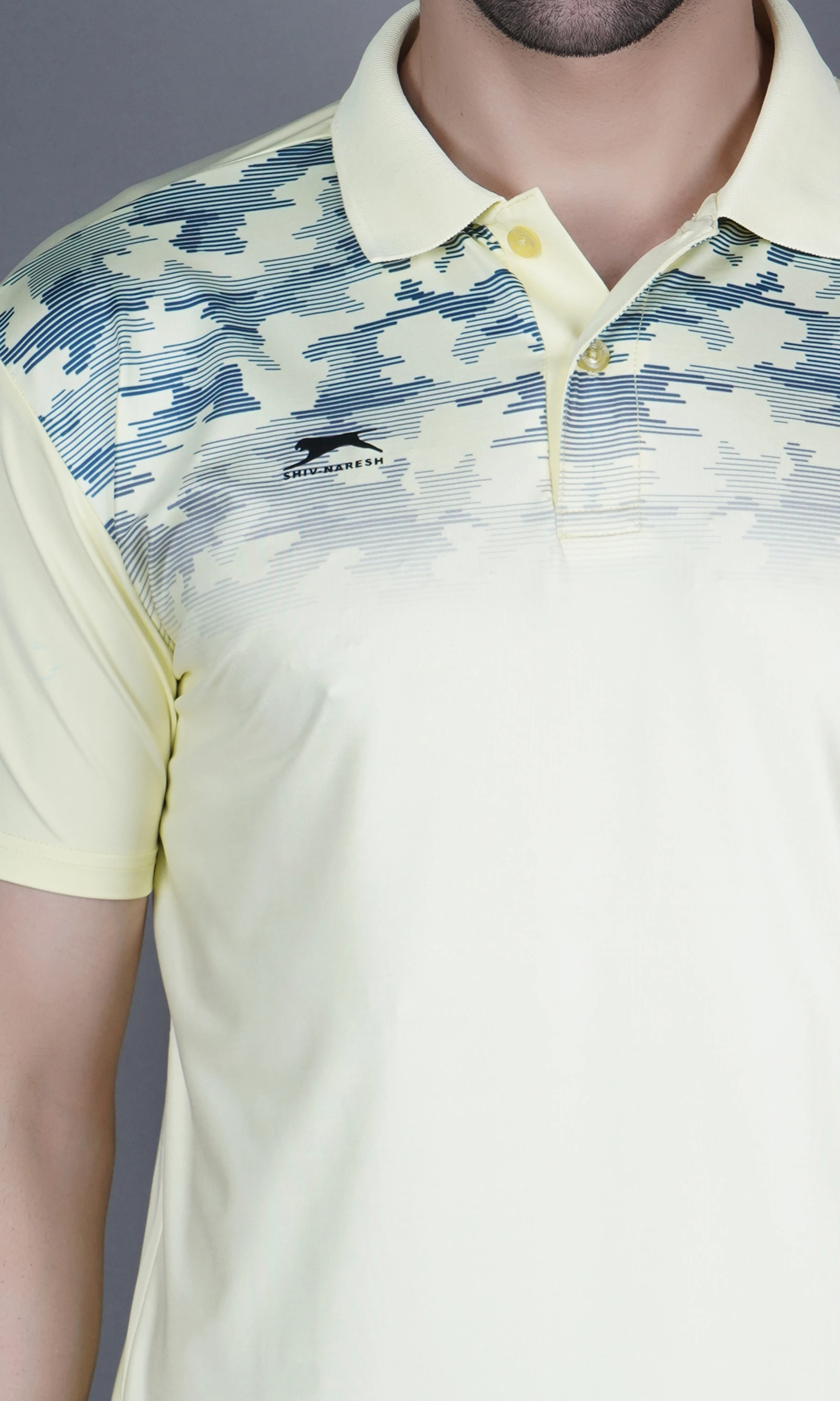 smart fit t shirt yellow