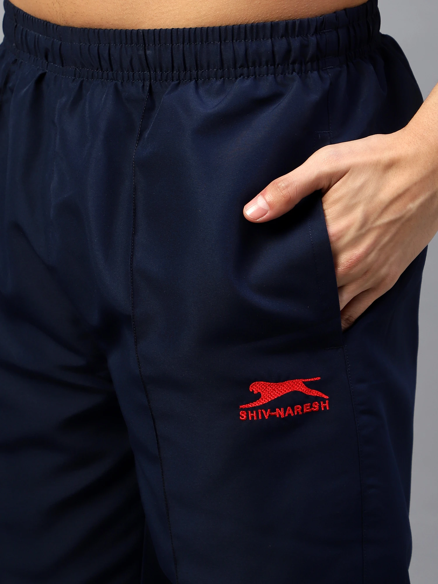 Shiv Naresh Classic Trackpant Navy Blue Red for Men