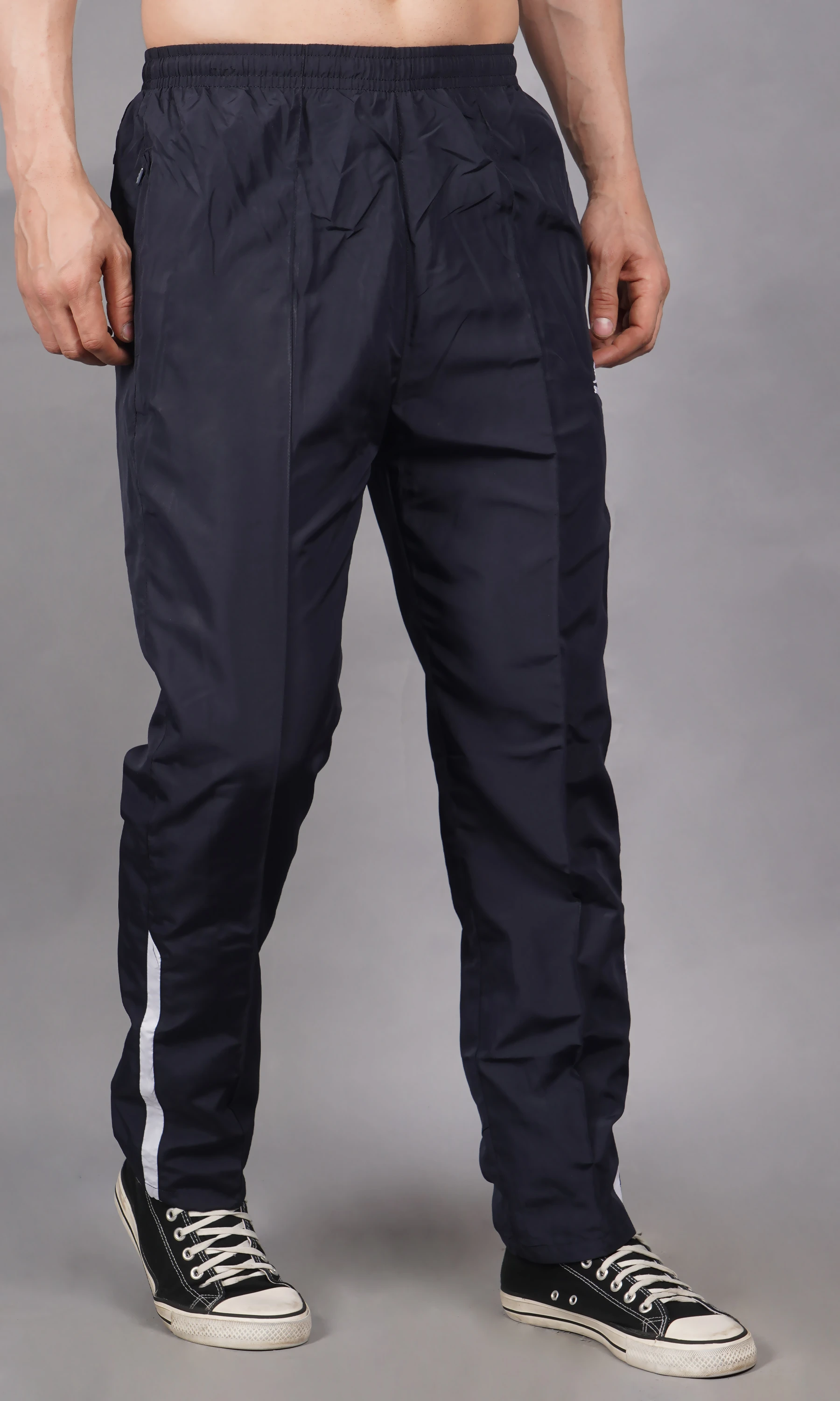 Shiv Naresh Classic Trackpant Navy Blue White for Men