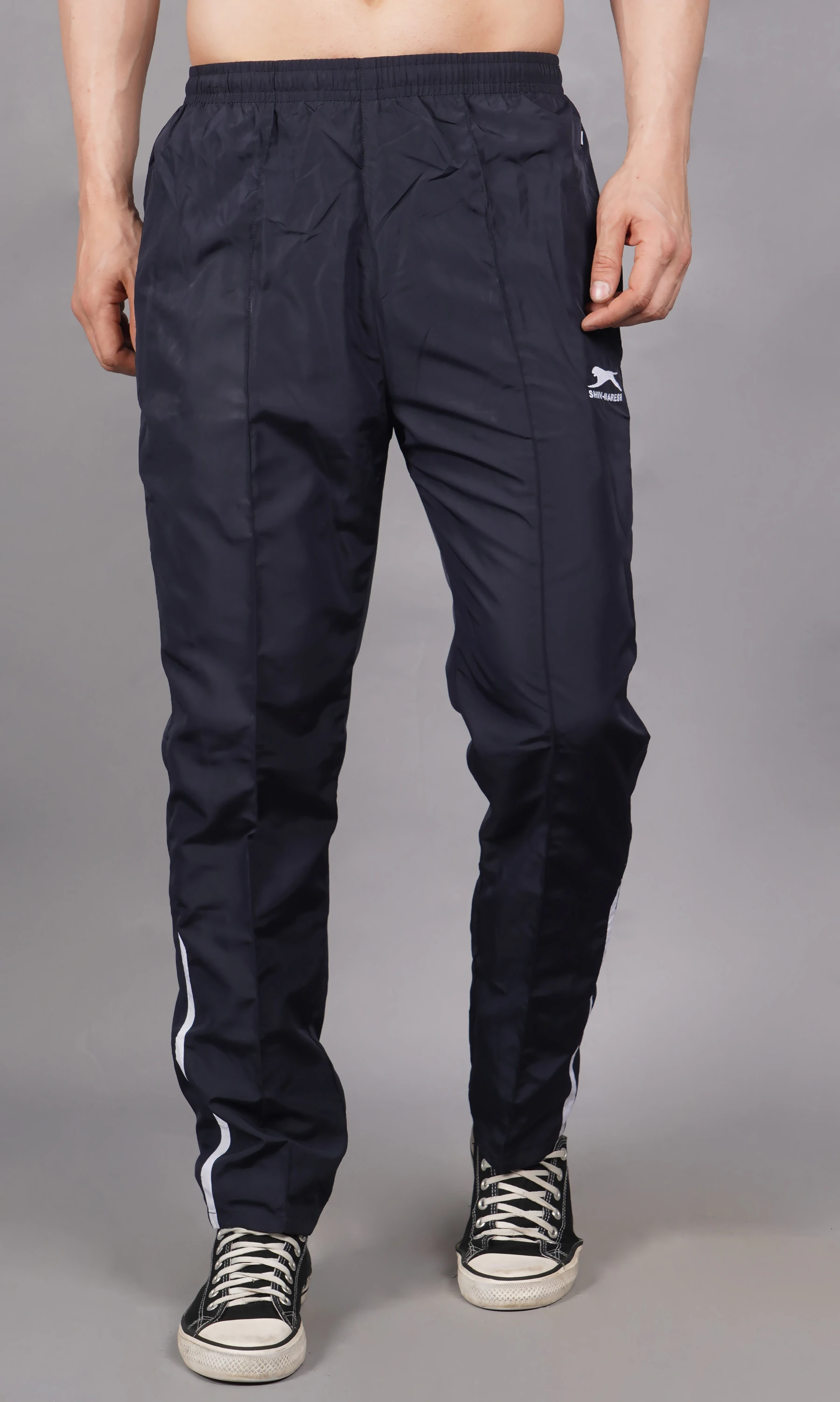 Shiv Naresh Classic Trackpant Navy Blue White for Men