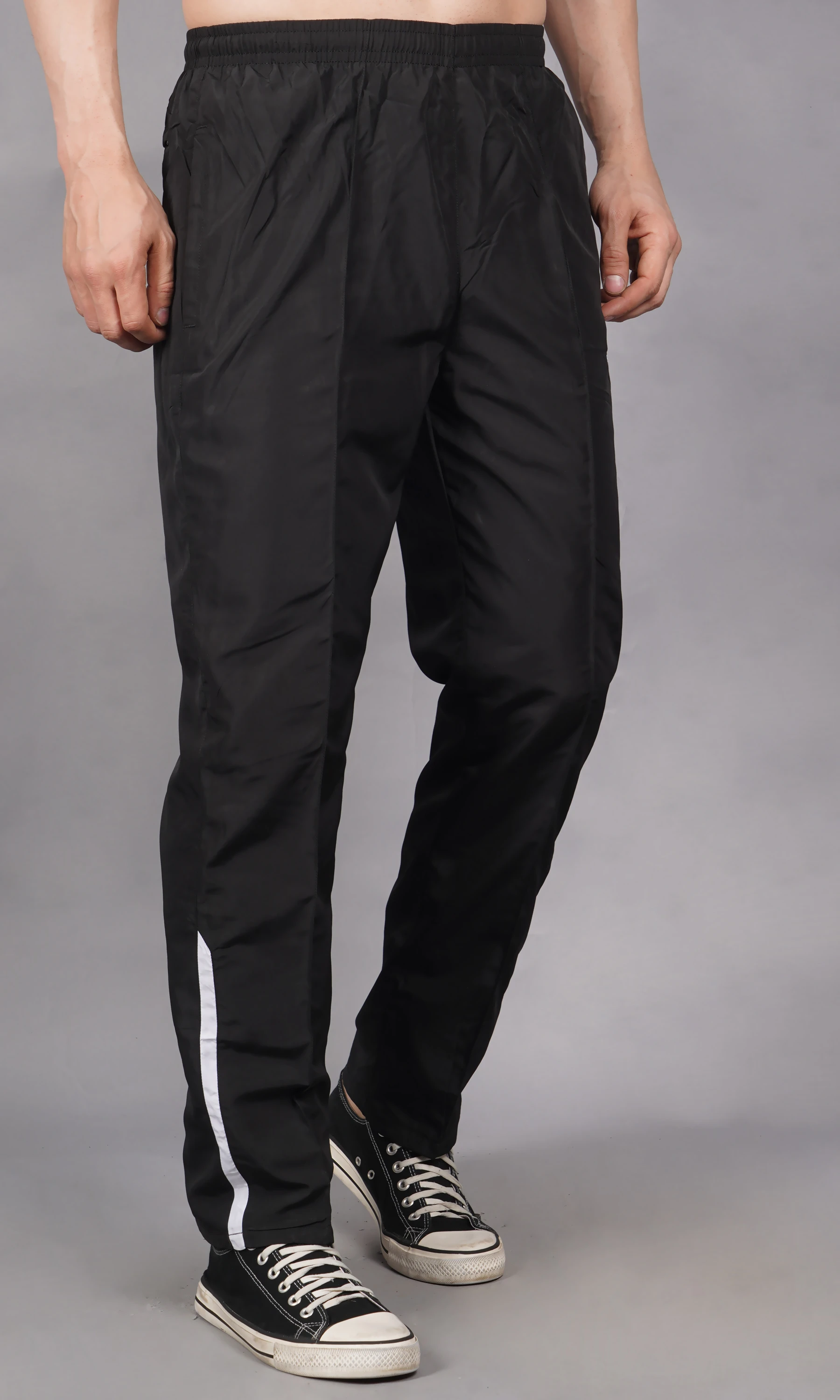 Shiv Naresh Classic Trackpant Black White for Men