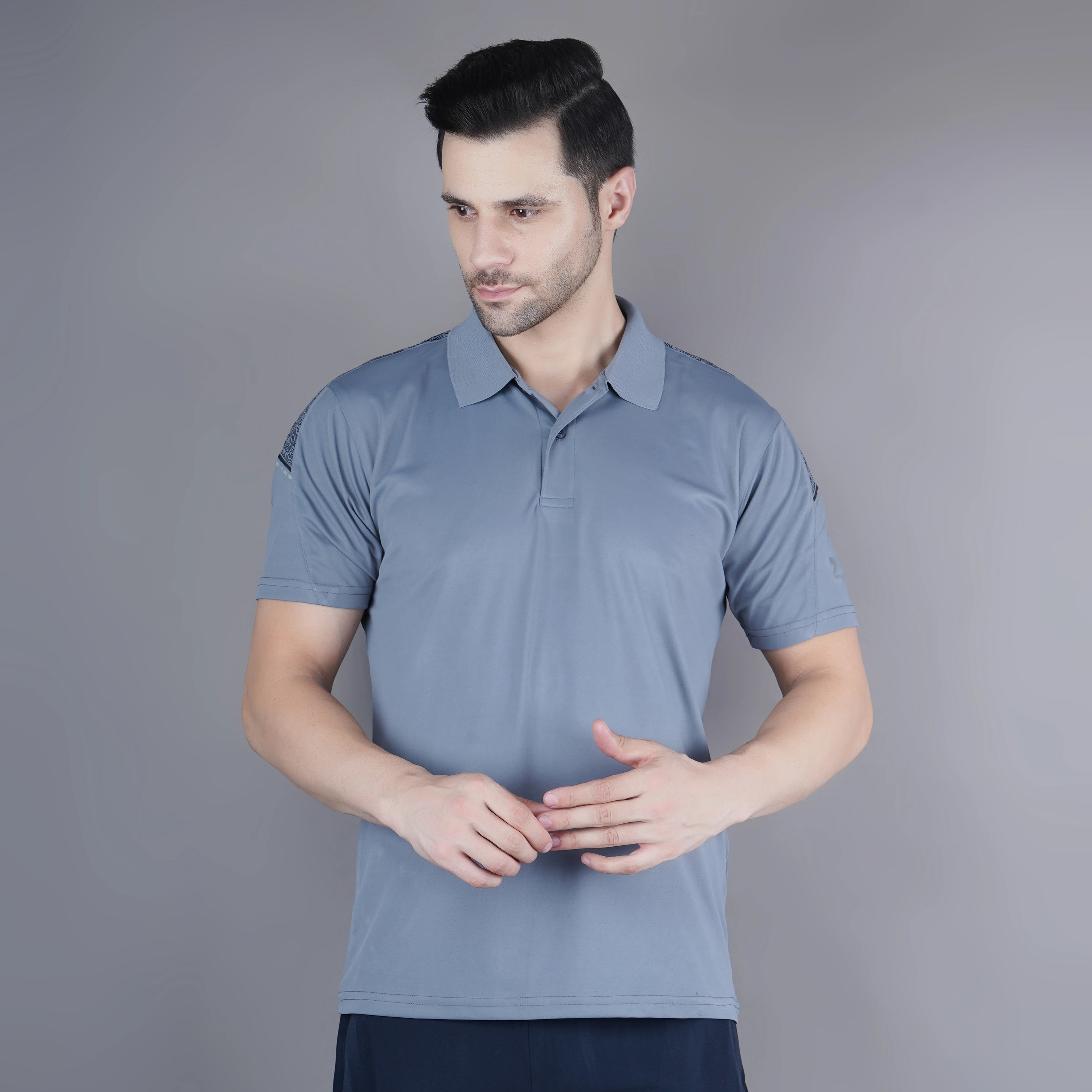 regular fit t shirt grey