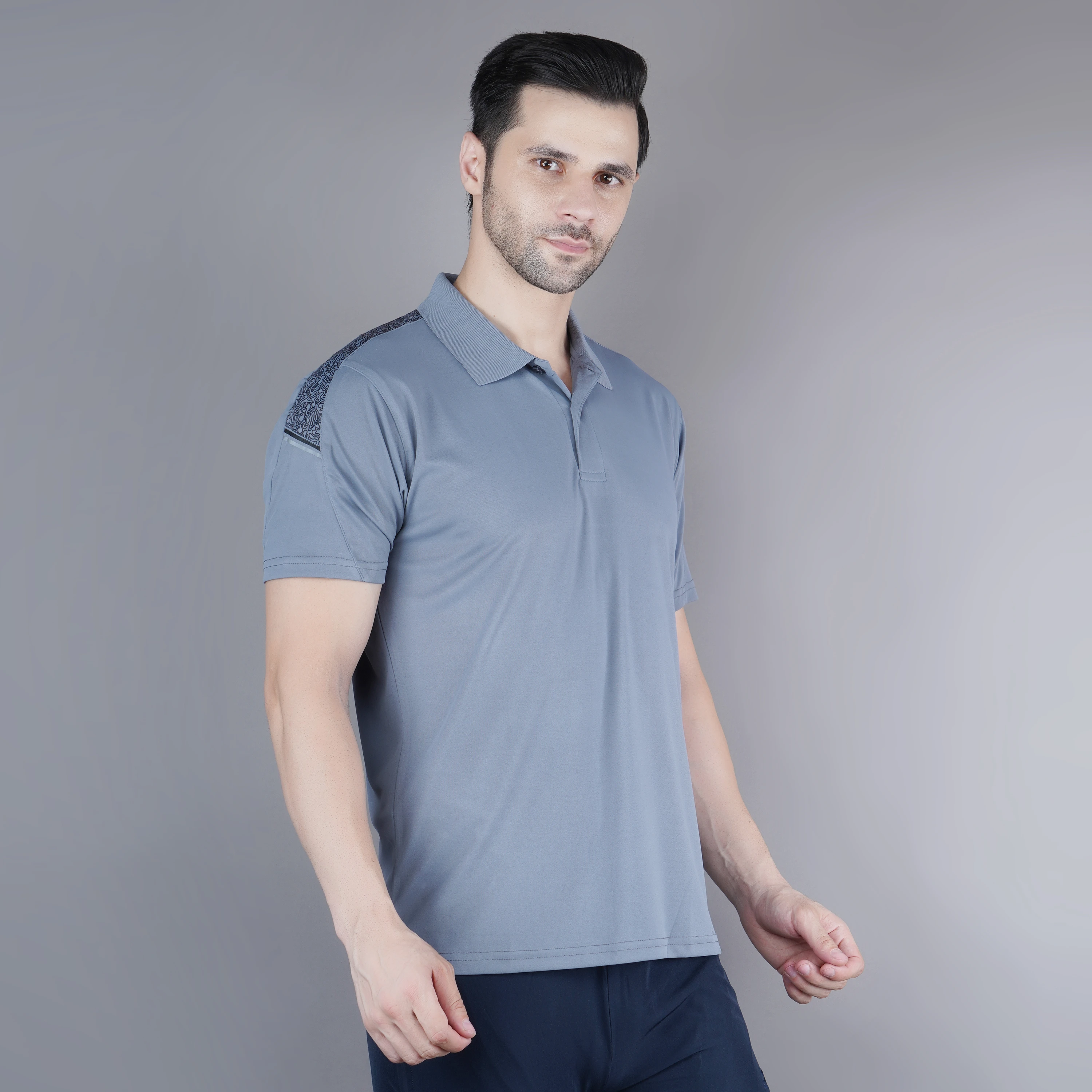 regular fit t shirt grey