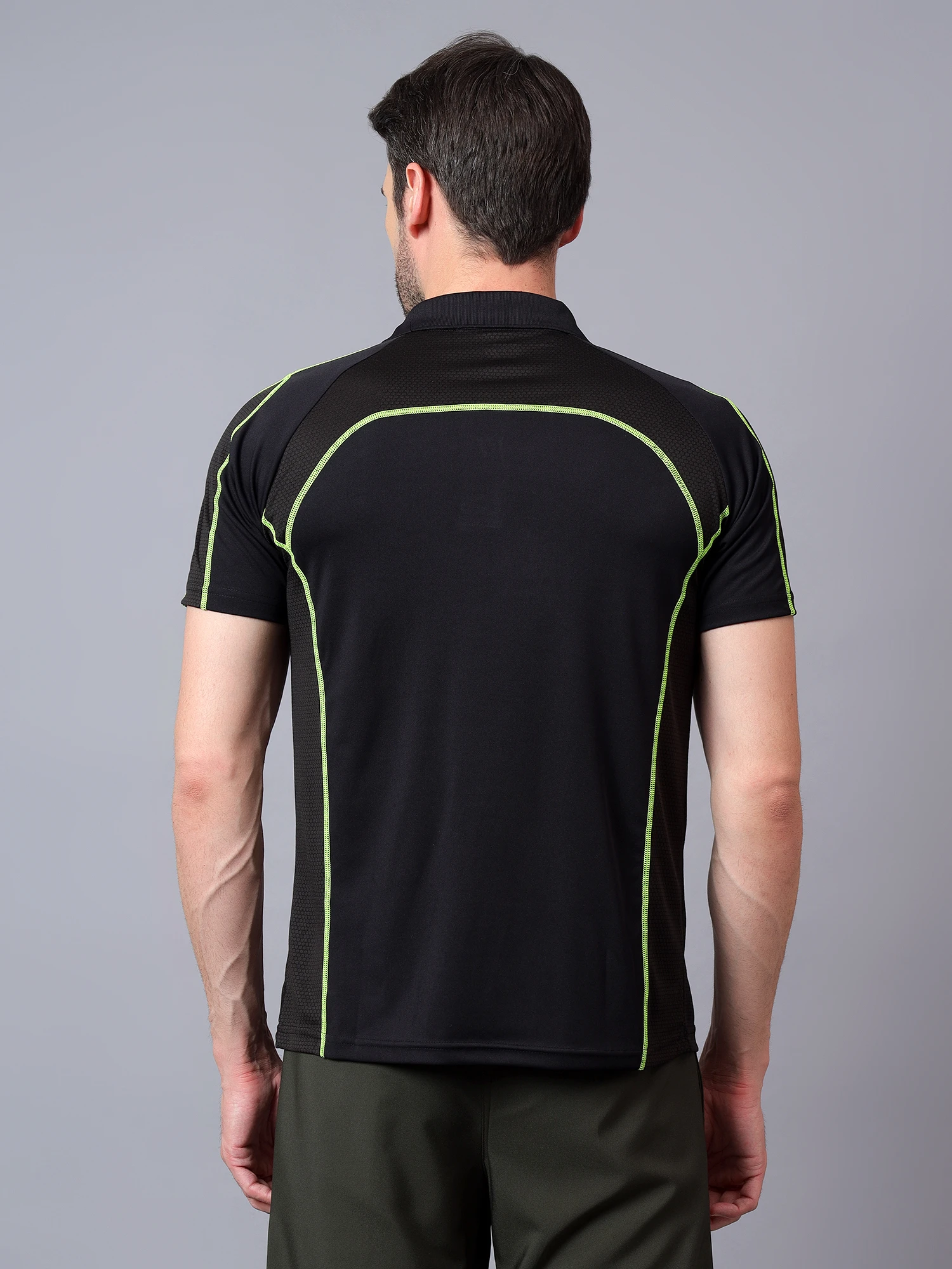performance polo t shirt black