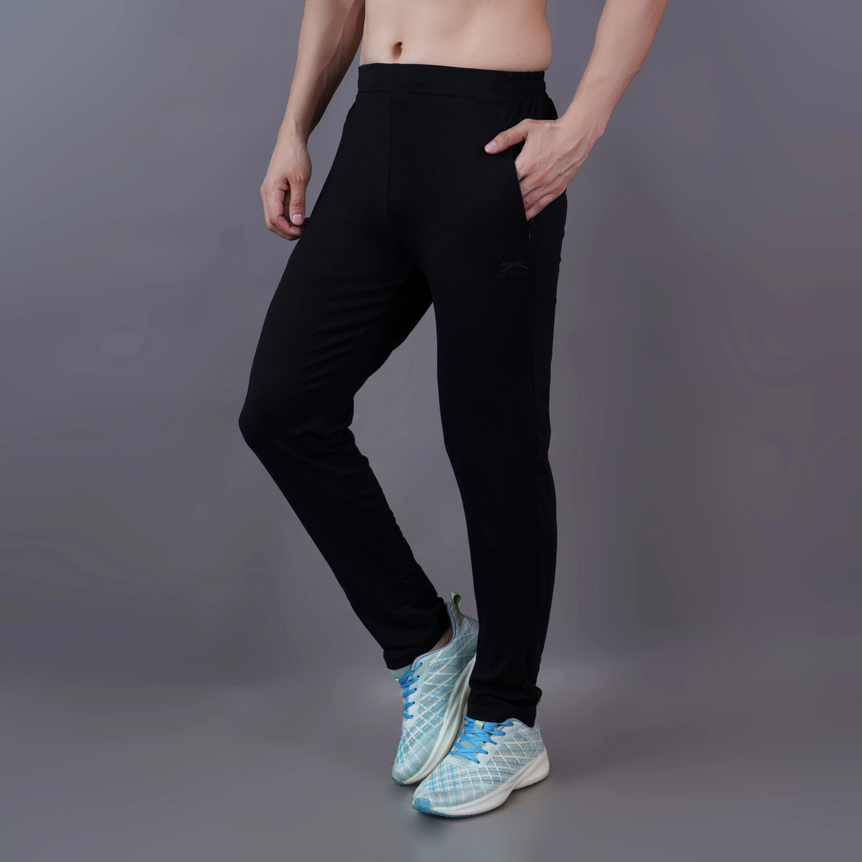 Black Flex Fit Joggers for Men