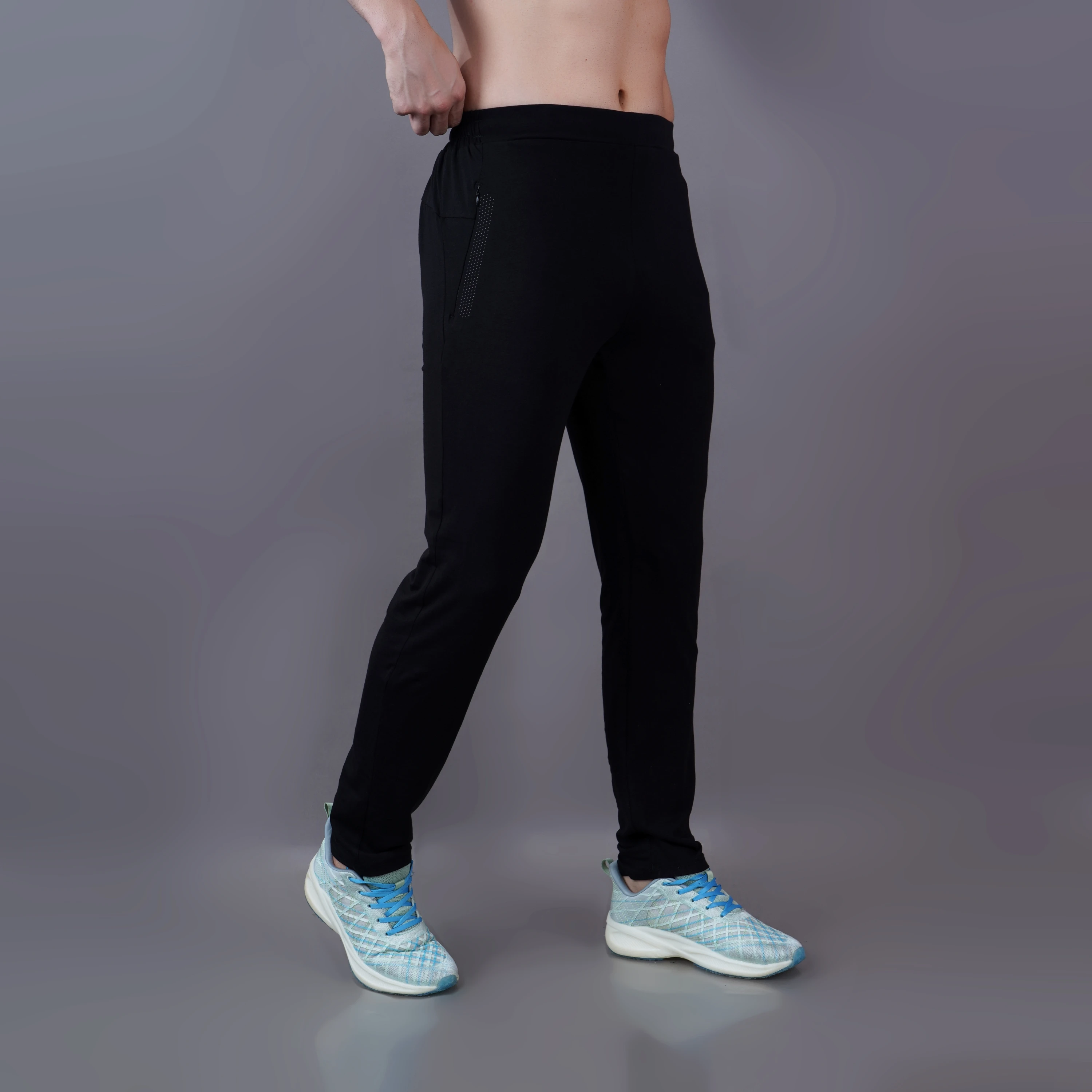 Black Flex Fit Joggers for Men