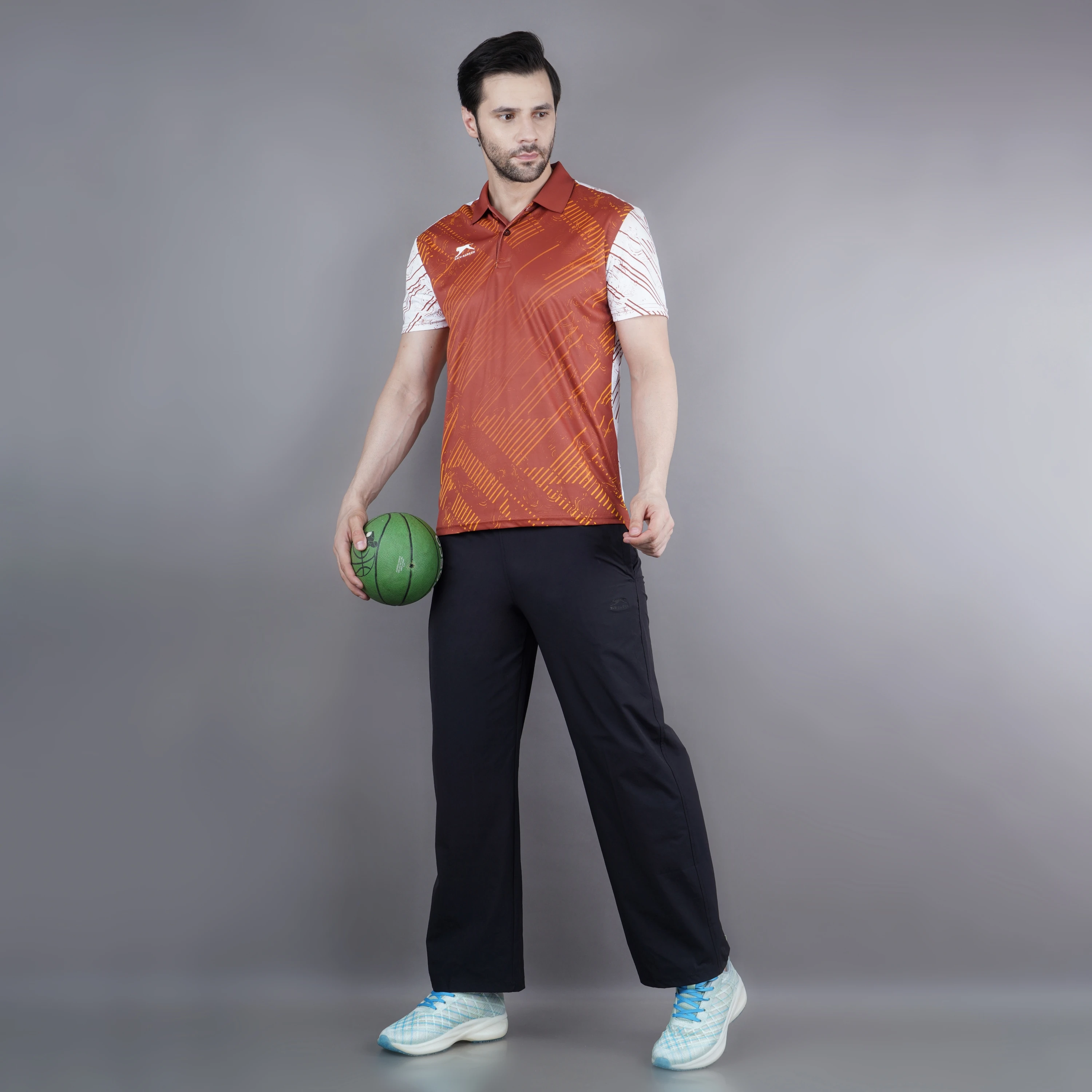 Black Ultrawave Straight Fit Pants for Men